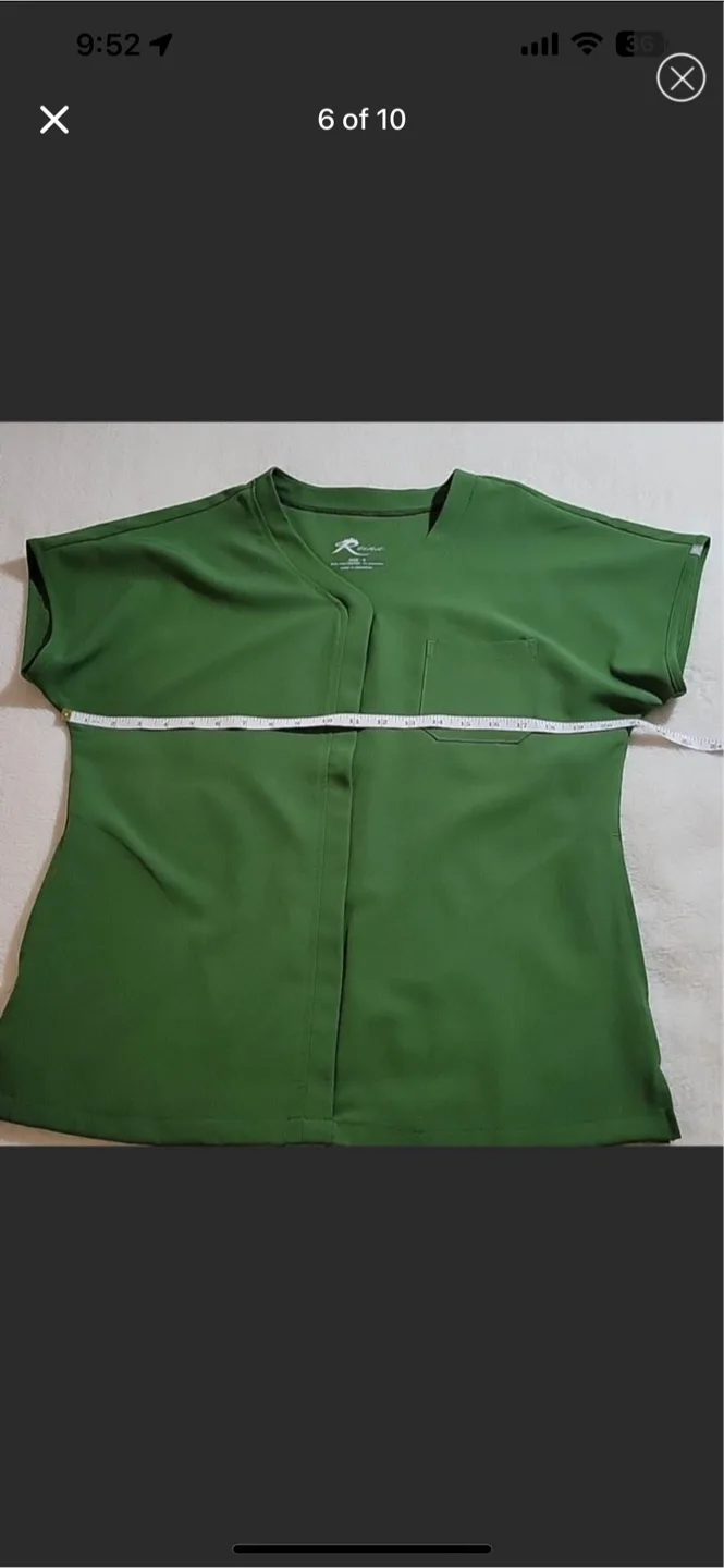 Reina Green Scrub set- Size S -fits as medium image indicator(6)