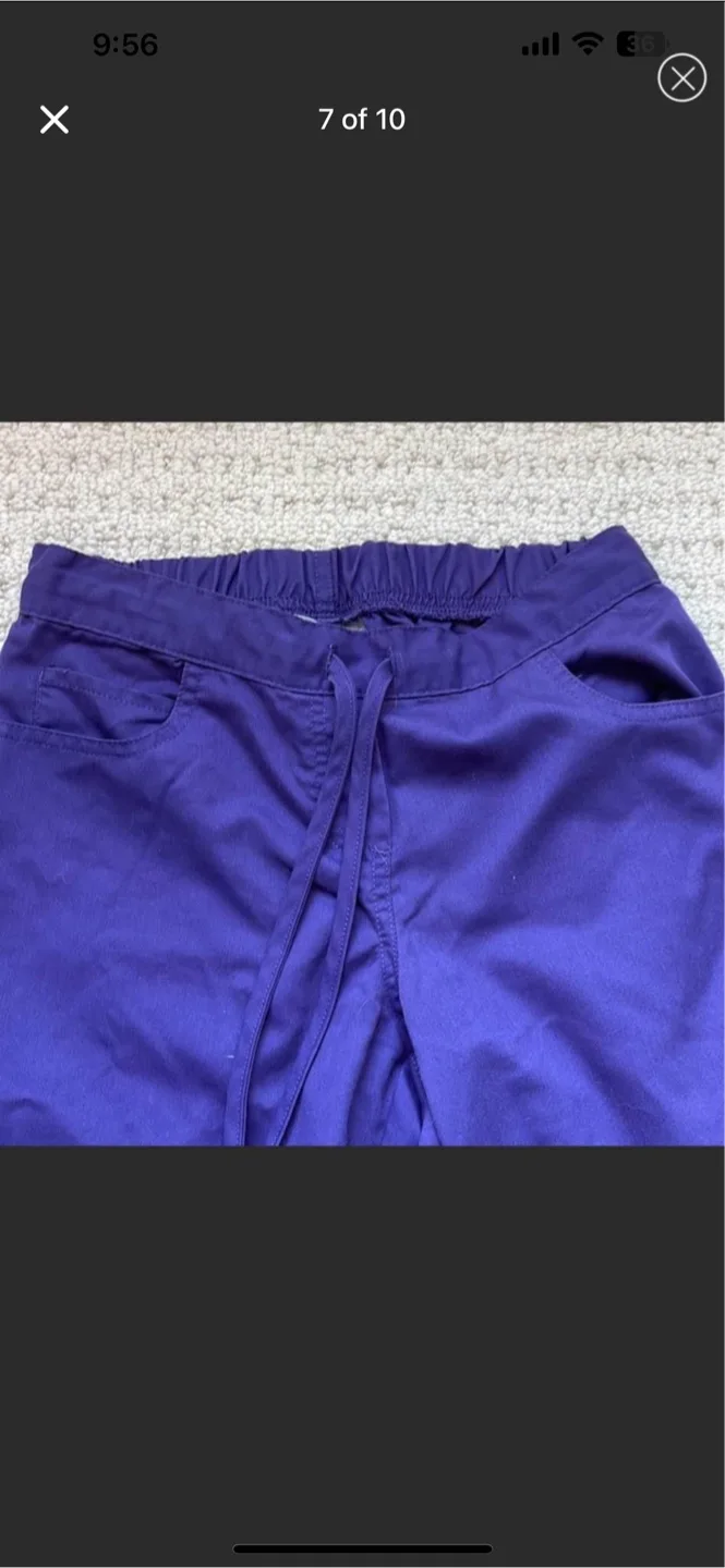 Grey's Anatomy Scrub set - Purple, Size XXS image indicator(8)