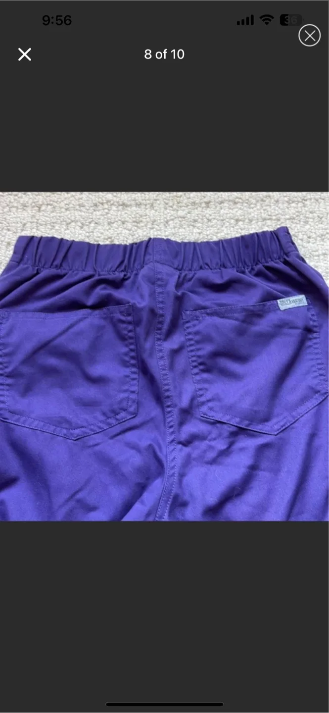 Grey's Anatomy Scrub set - Purple, Size XXS image indicator(7)