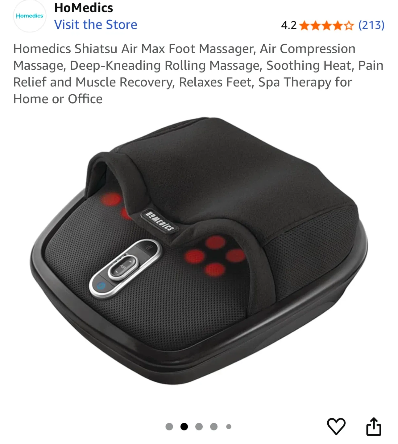 HoMedics Shiatsu Air Max Foot Massager image indicator(2)