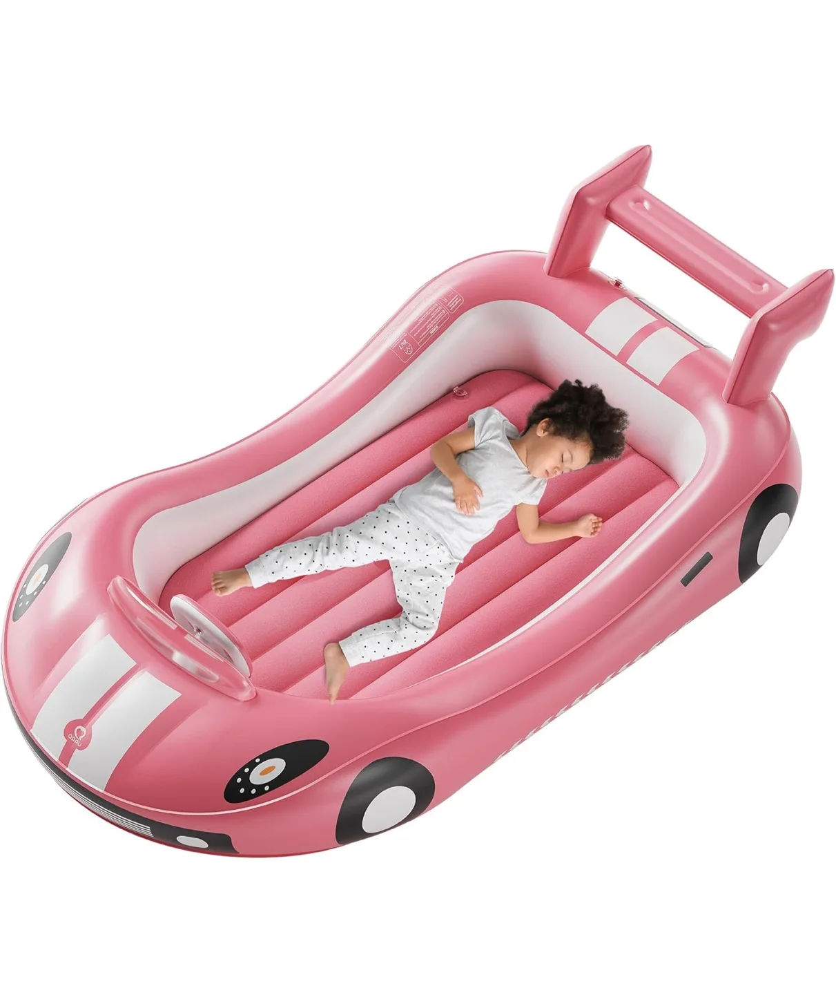 Pink Inflatable Race Car Toddler Bed thumbnail