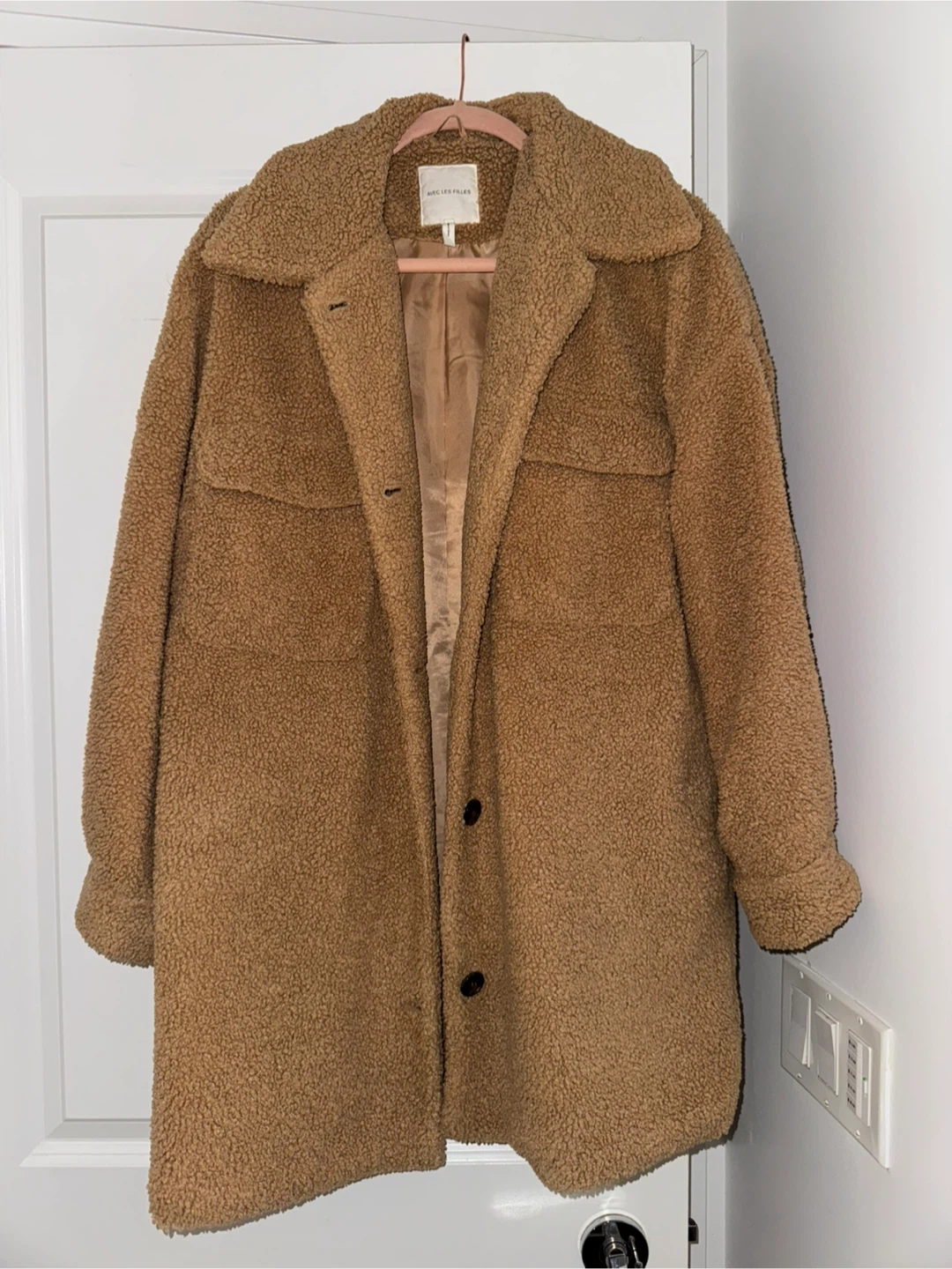 Avec Les Filles Teddy Coat - Size Small