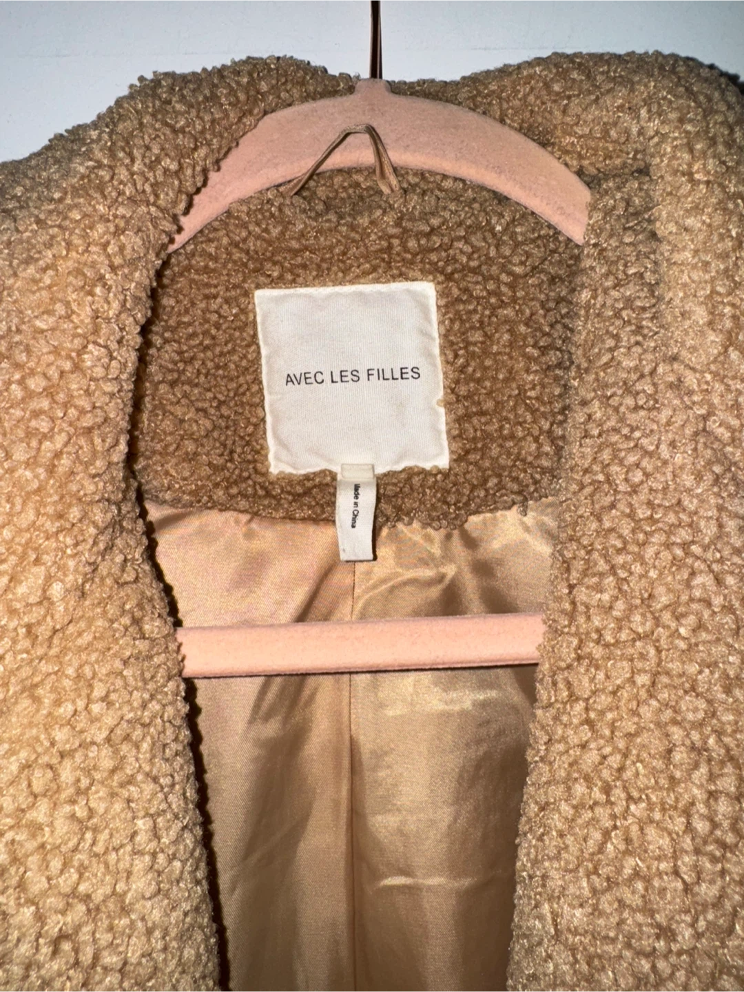 Avec Les Filles Teddy Coat - Size Small - photo 2