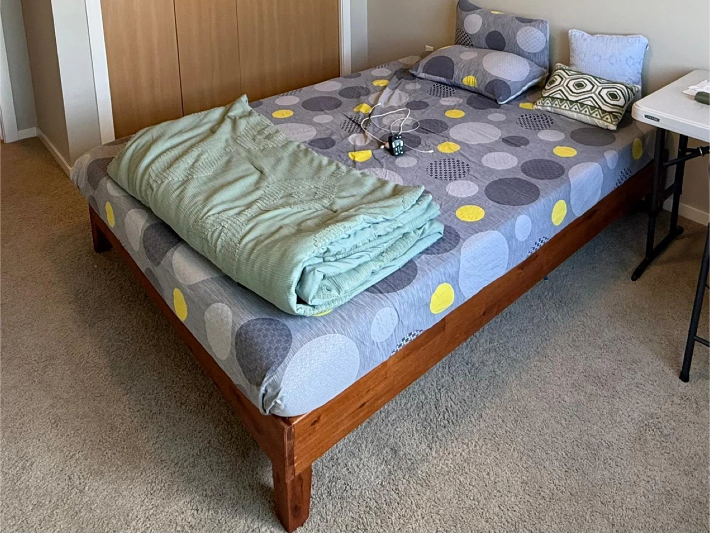 2 Bed frame with mattress