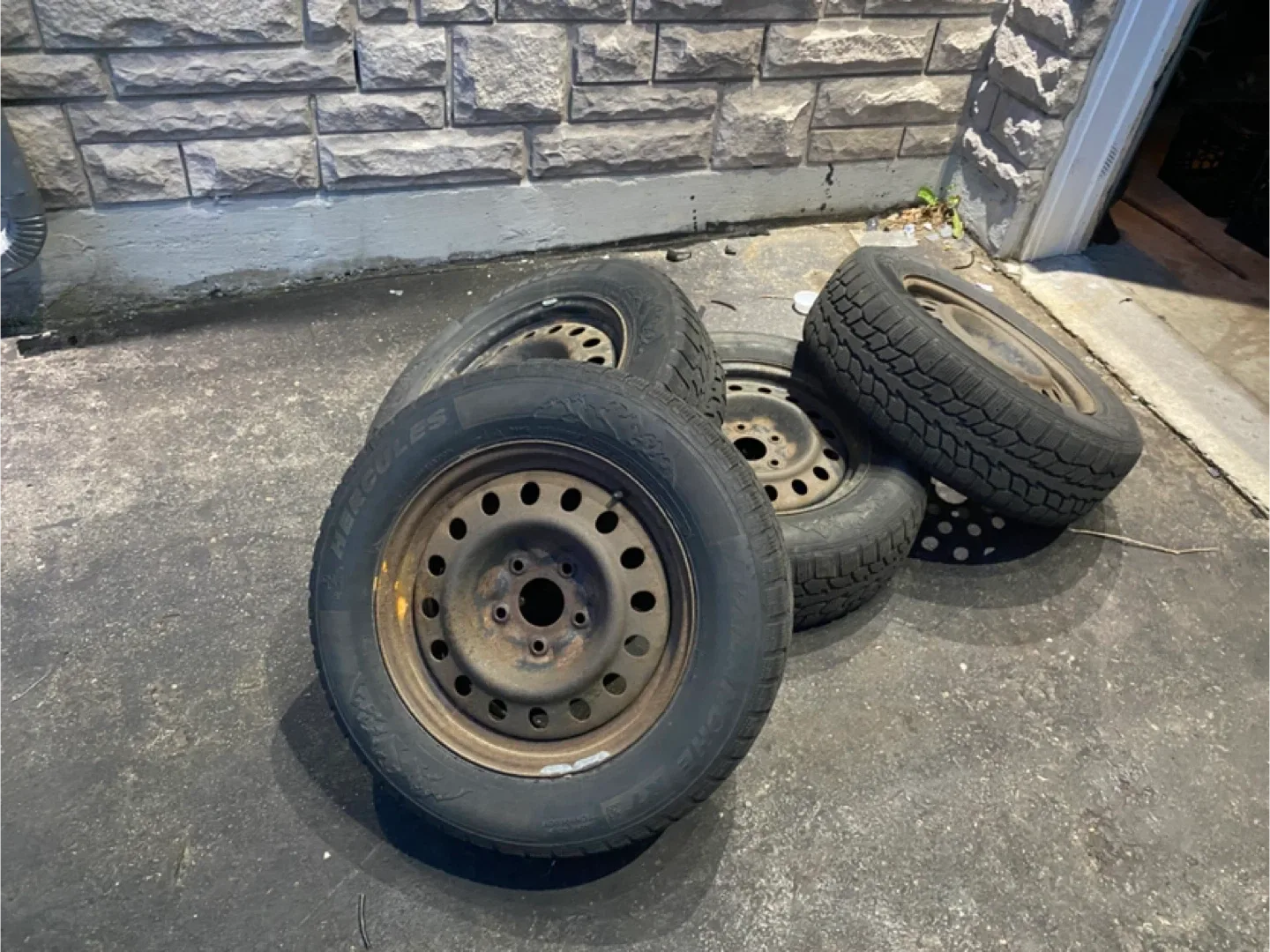 Hercules Winter Tires on Steel Rims - Set of 4 thumbnail