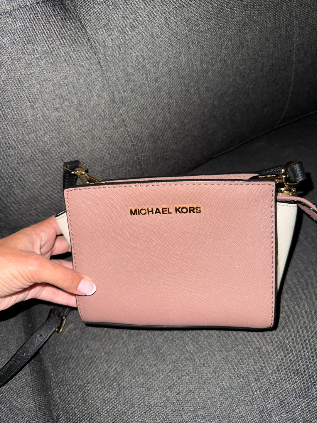 Michael Kors Crossbody Bag - Pink & White