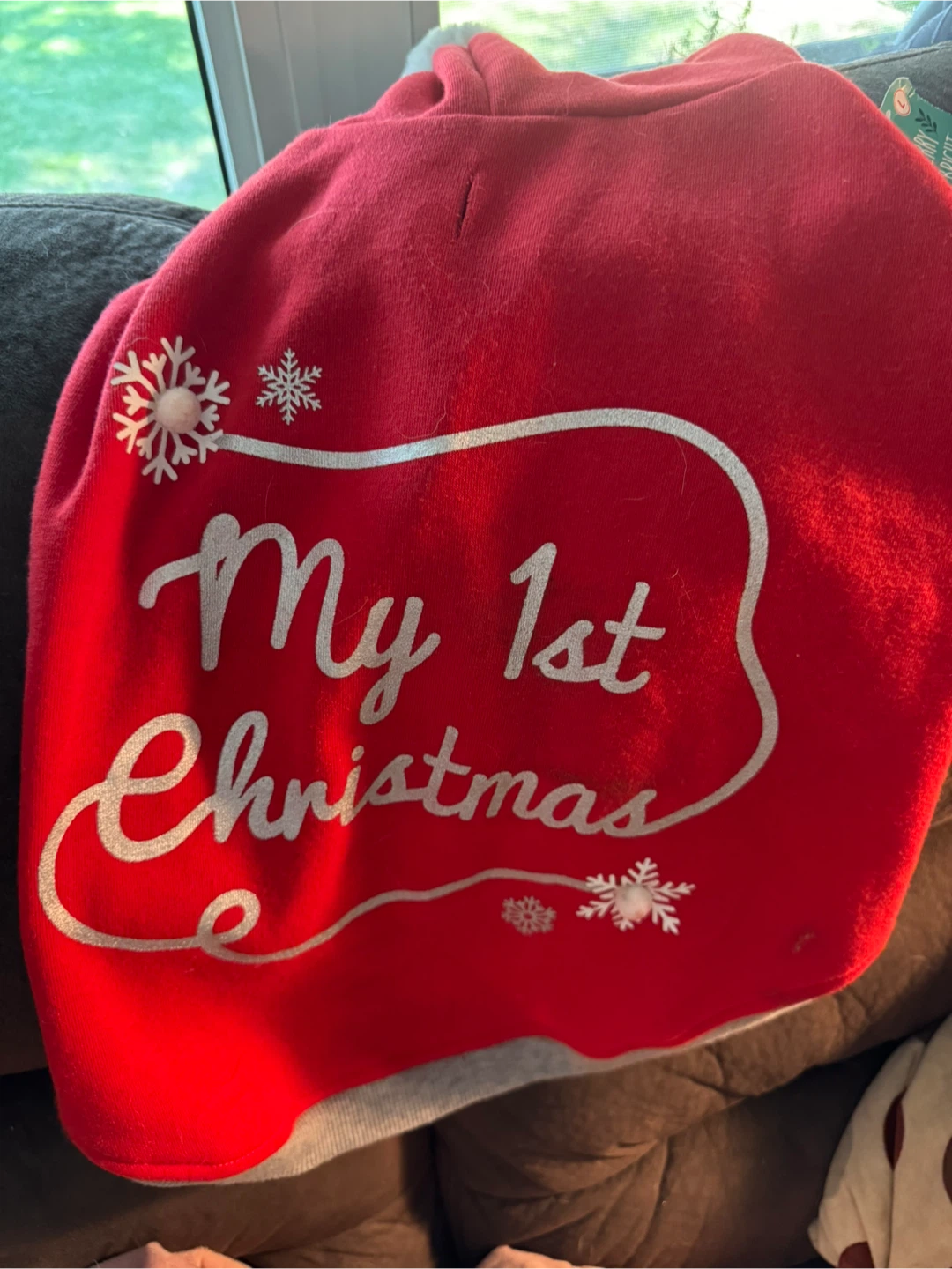Merry & Bright Dog 'My 1st Christmas' Apparel - Size L