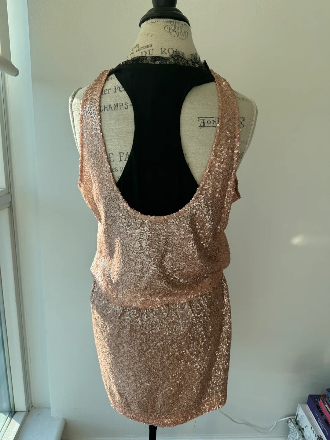 Sequin Tank Dress - Rose Gold image indicator(3)