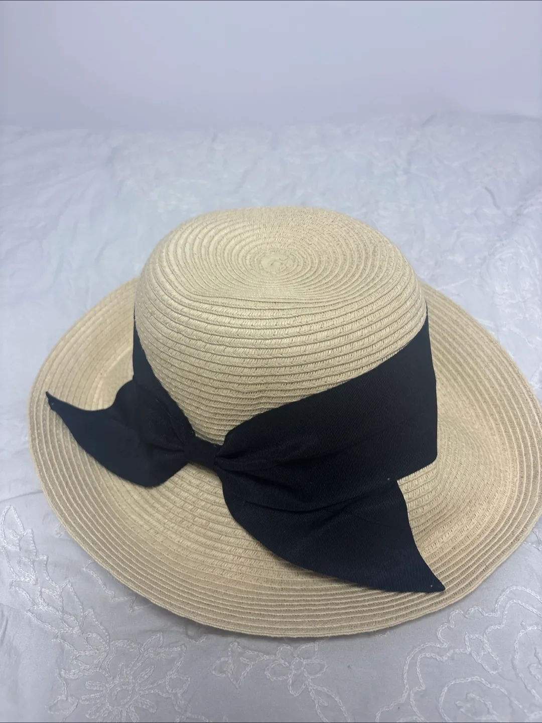 Parkhurst Straw Hat with Black Ribbon thumbnail
