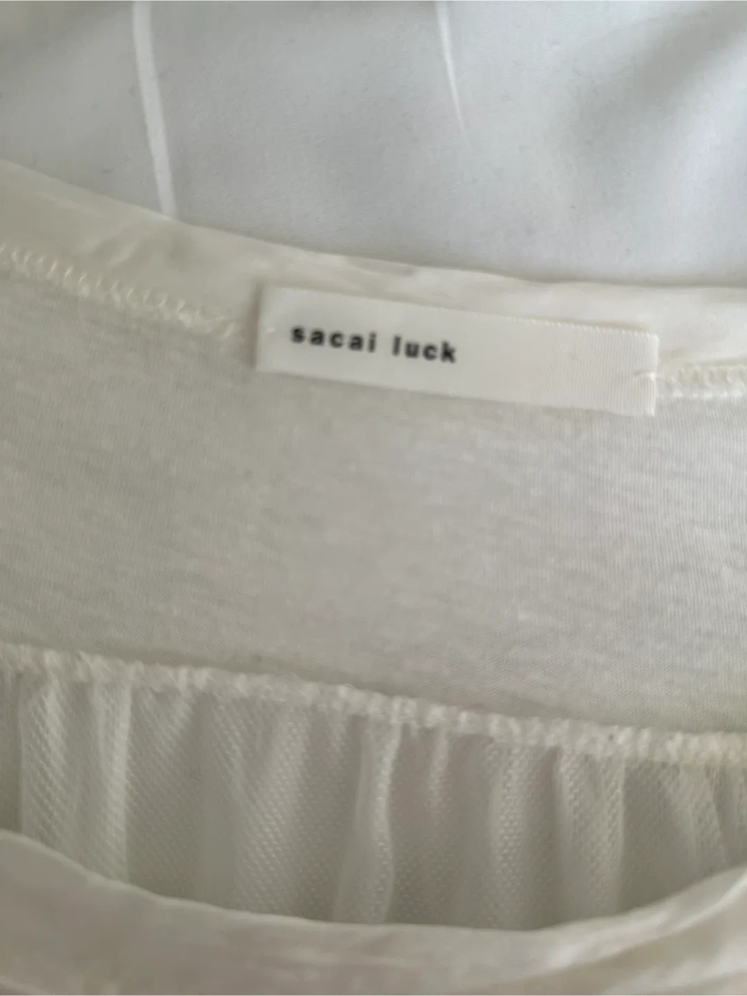 Sacai White T-Shirt image indicator(7)