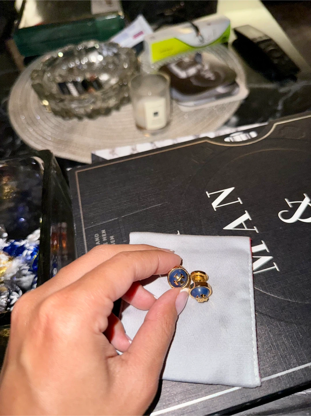 Tory Burch Gold & Blue earrings - photo 2