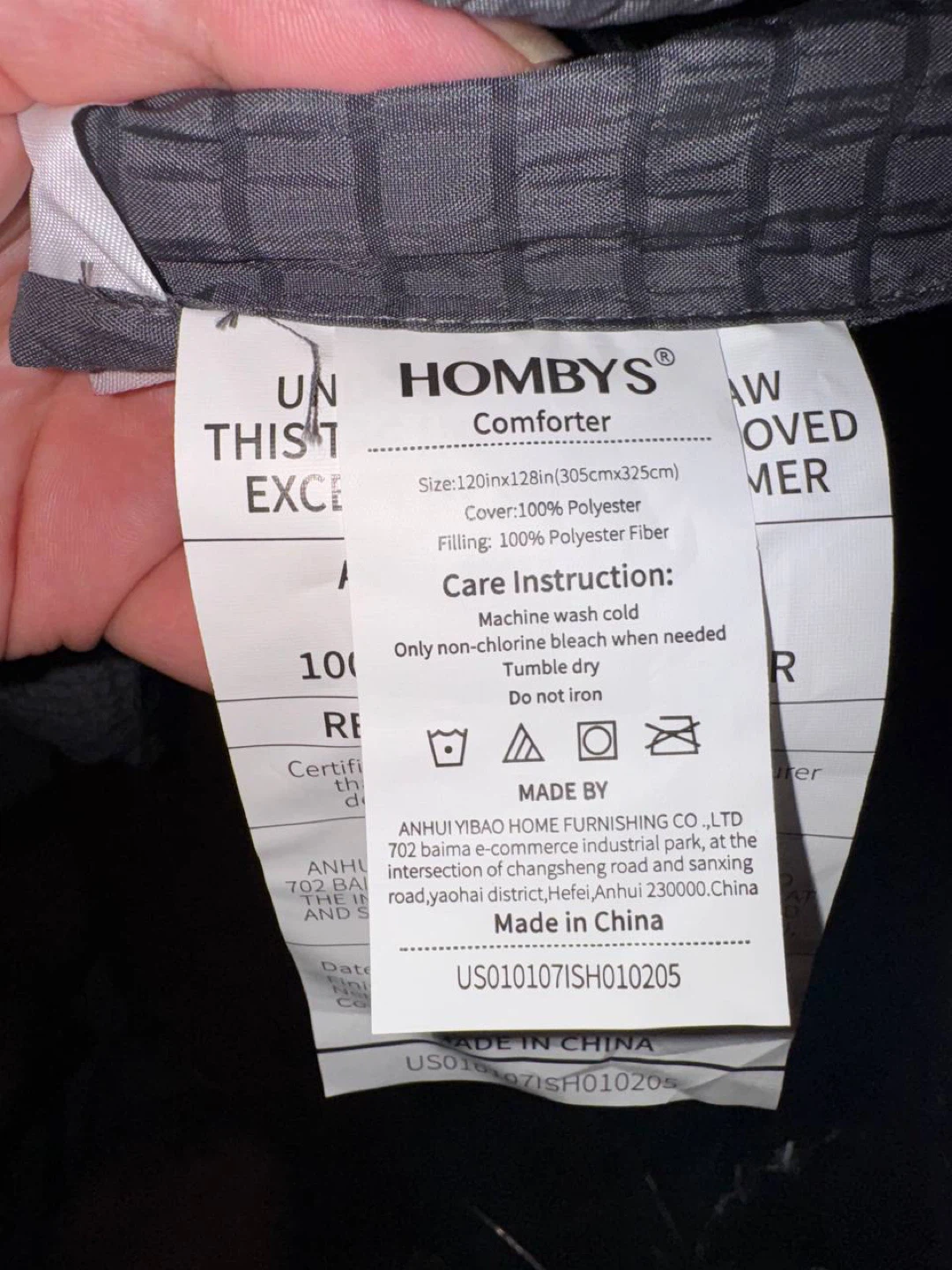 HOMBYS Oversized Comforter – Extra Large 120x128” 🛏️ - photo 5