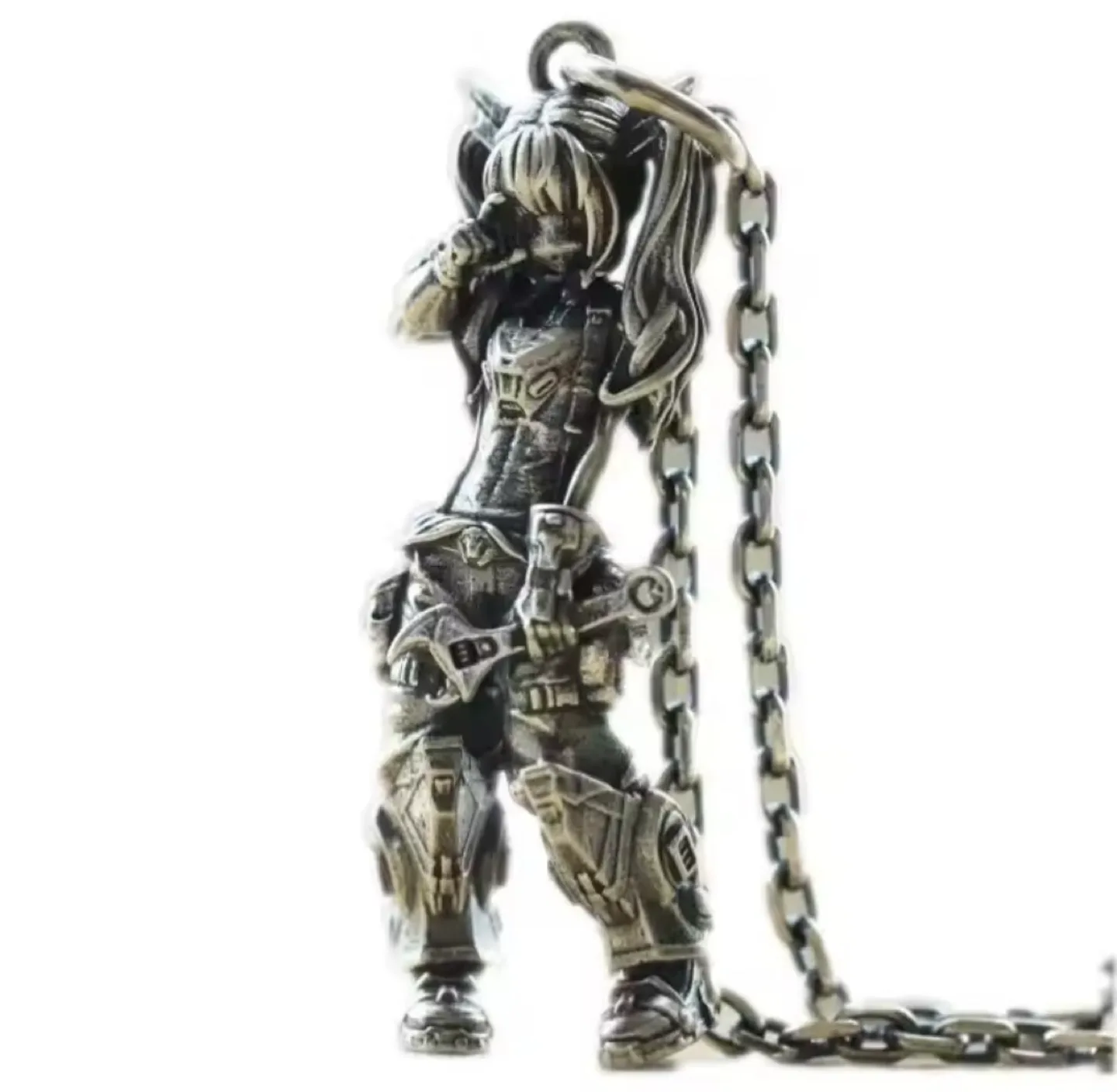 Anime Girl Silver Necklace stainless steel thumbnail