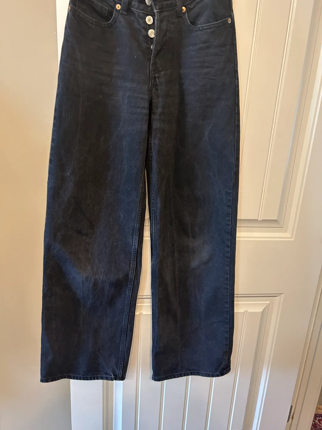 H&M Black Wide Leg Jeans image indicator(2)