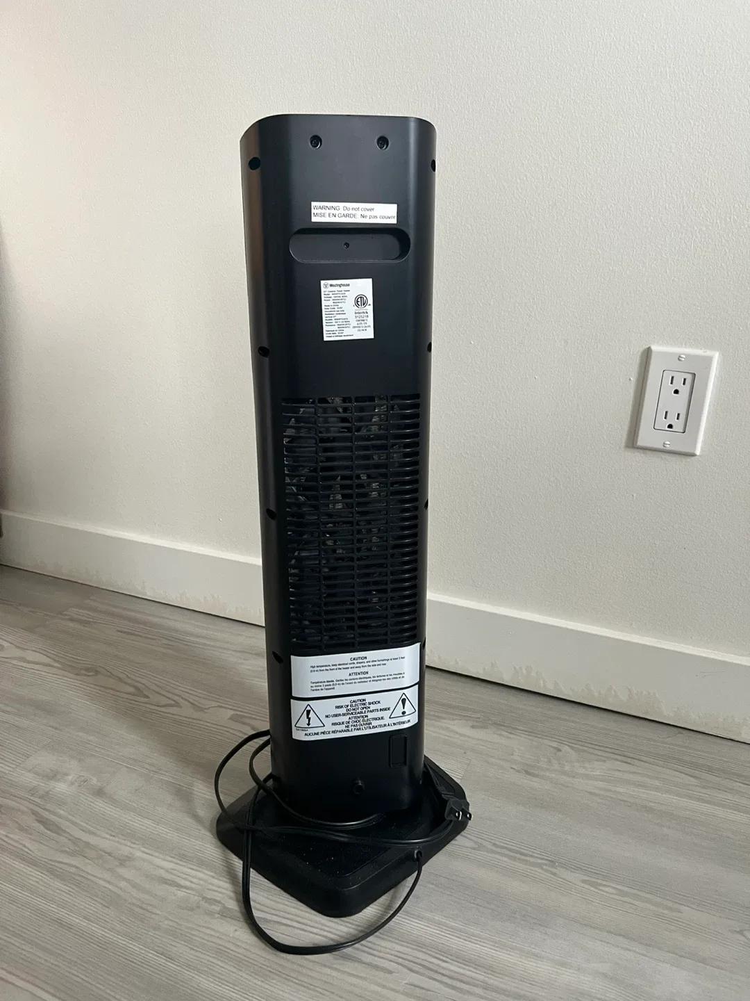 Westinghouse Tower Heater - Black image indicator(3)