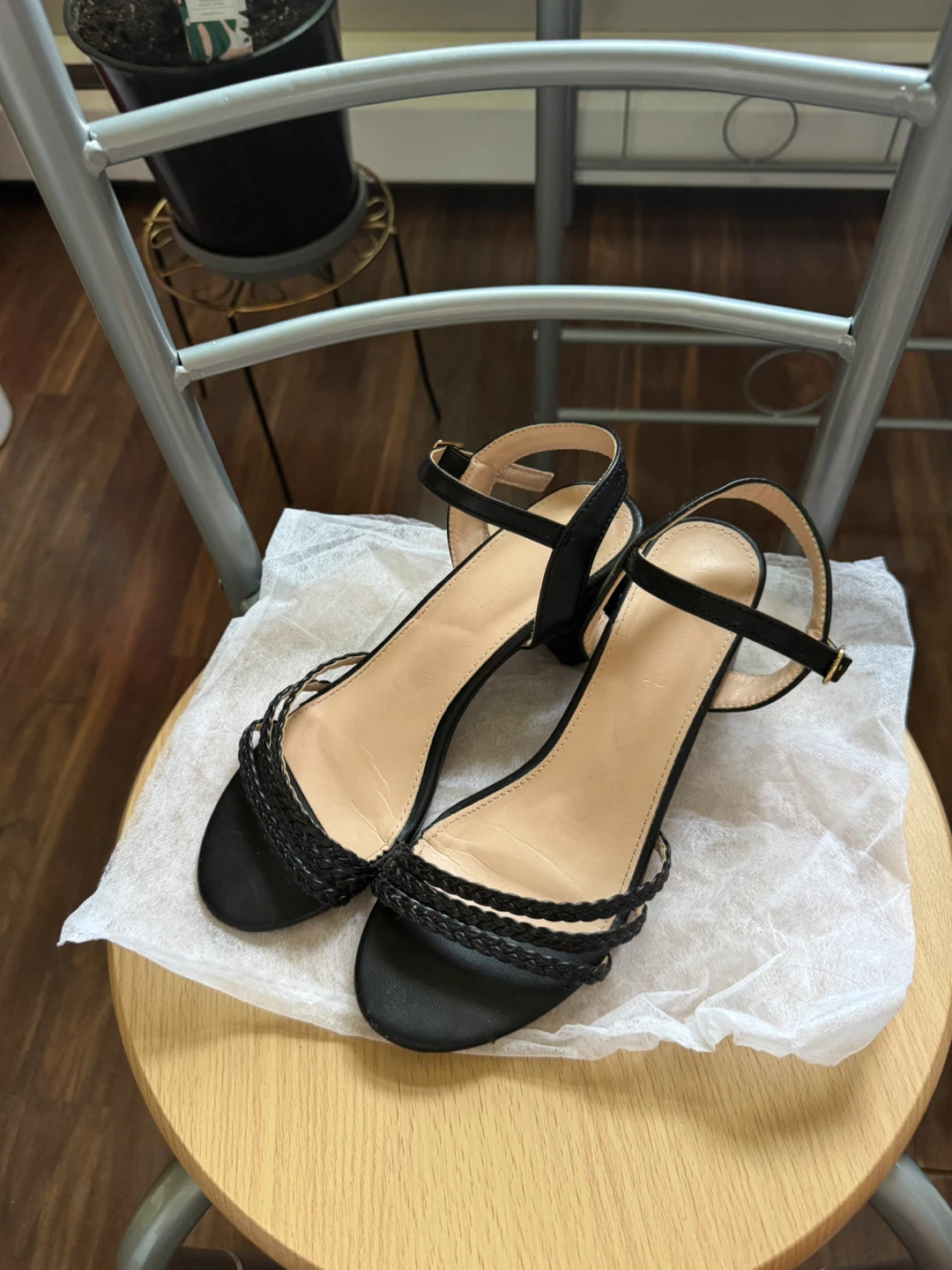 Black Strappy Heels