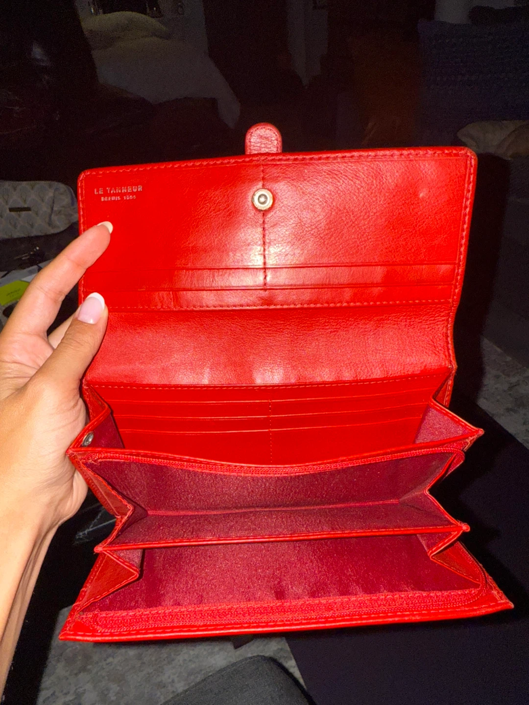 Le Tanneur Emilie Red Leather Wallet - photo 3