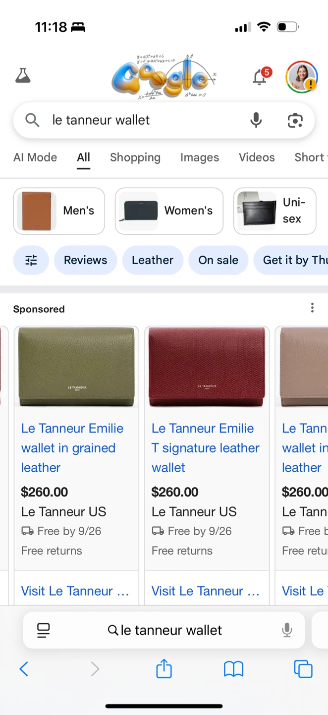 Le Tanneur Emilie Red Leather Wallet - photo 4