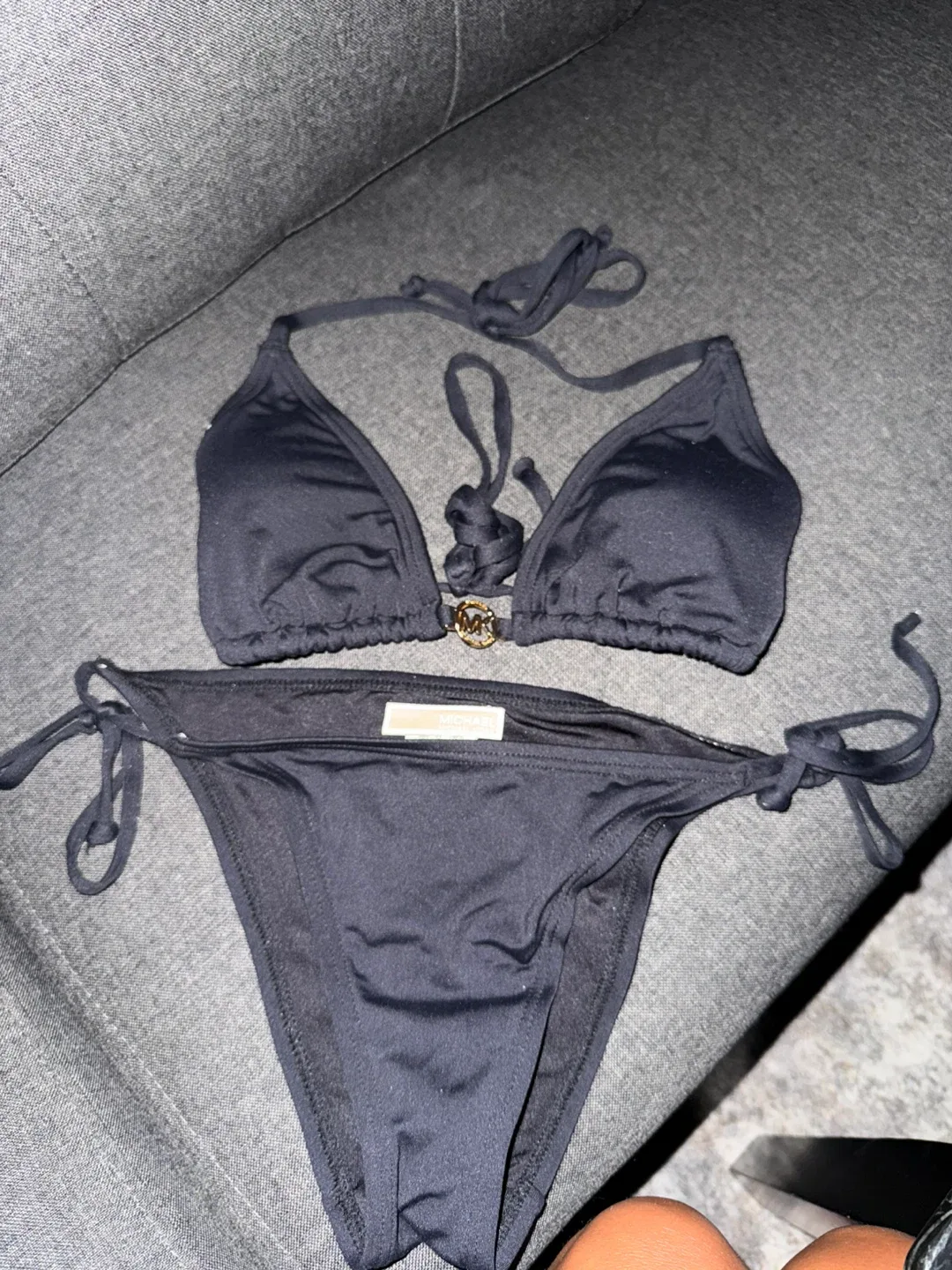 Michael Kors Black Bikini - Size Small thumbnail