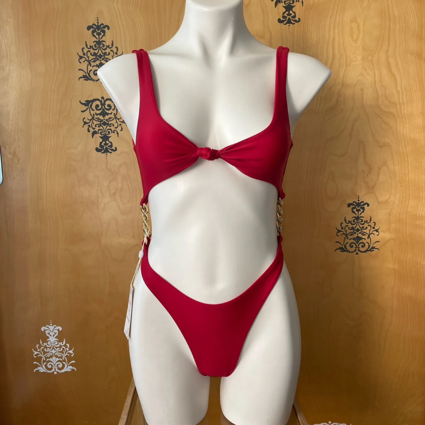 NWT Red Monokini ‘Baywatch’ Swimsuit Small thumbnail