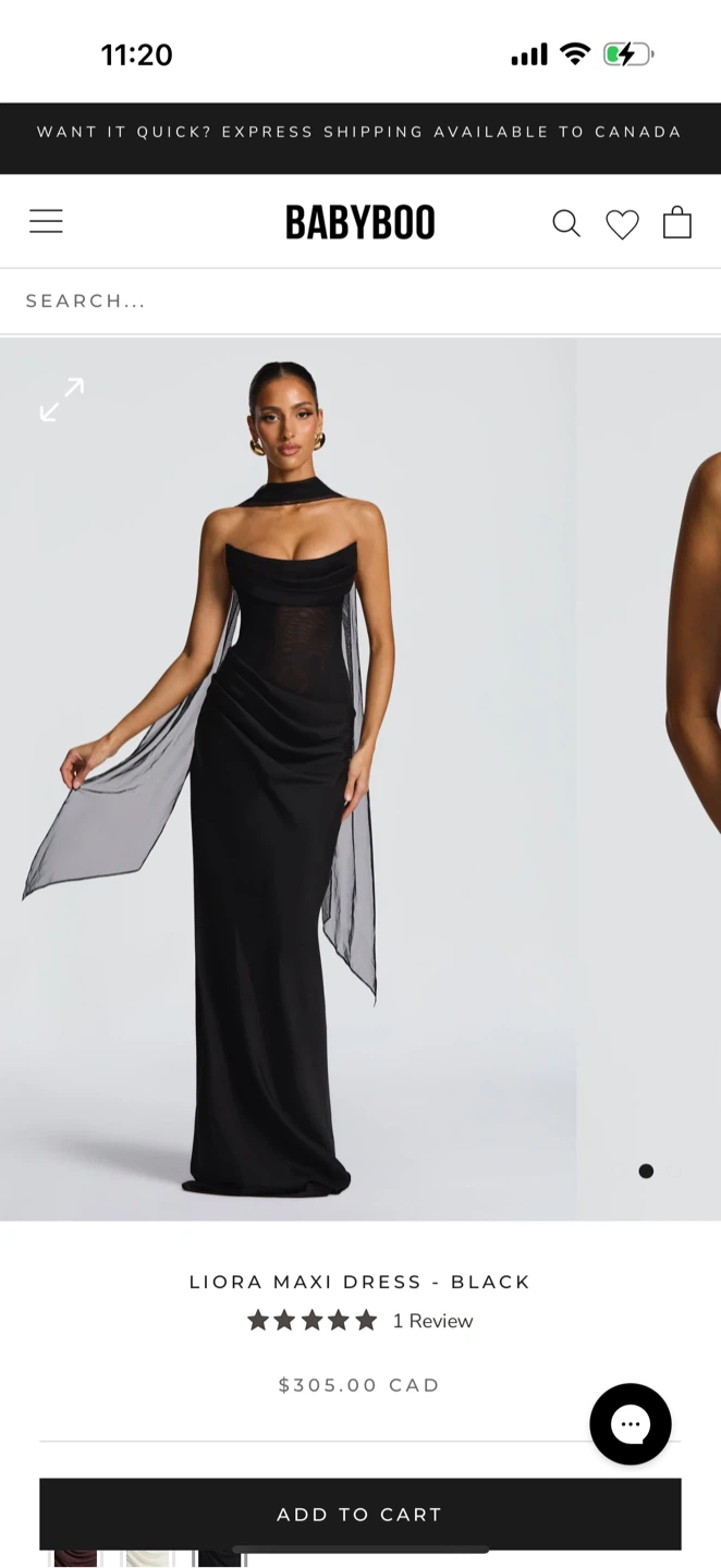 Babyboo Liora Maxi Dress - Black