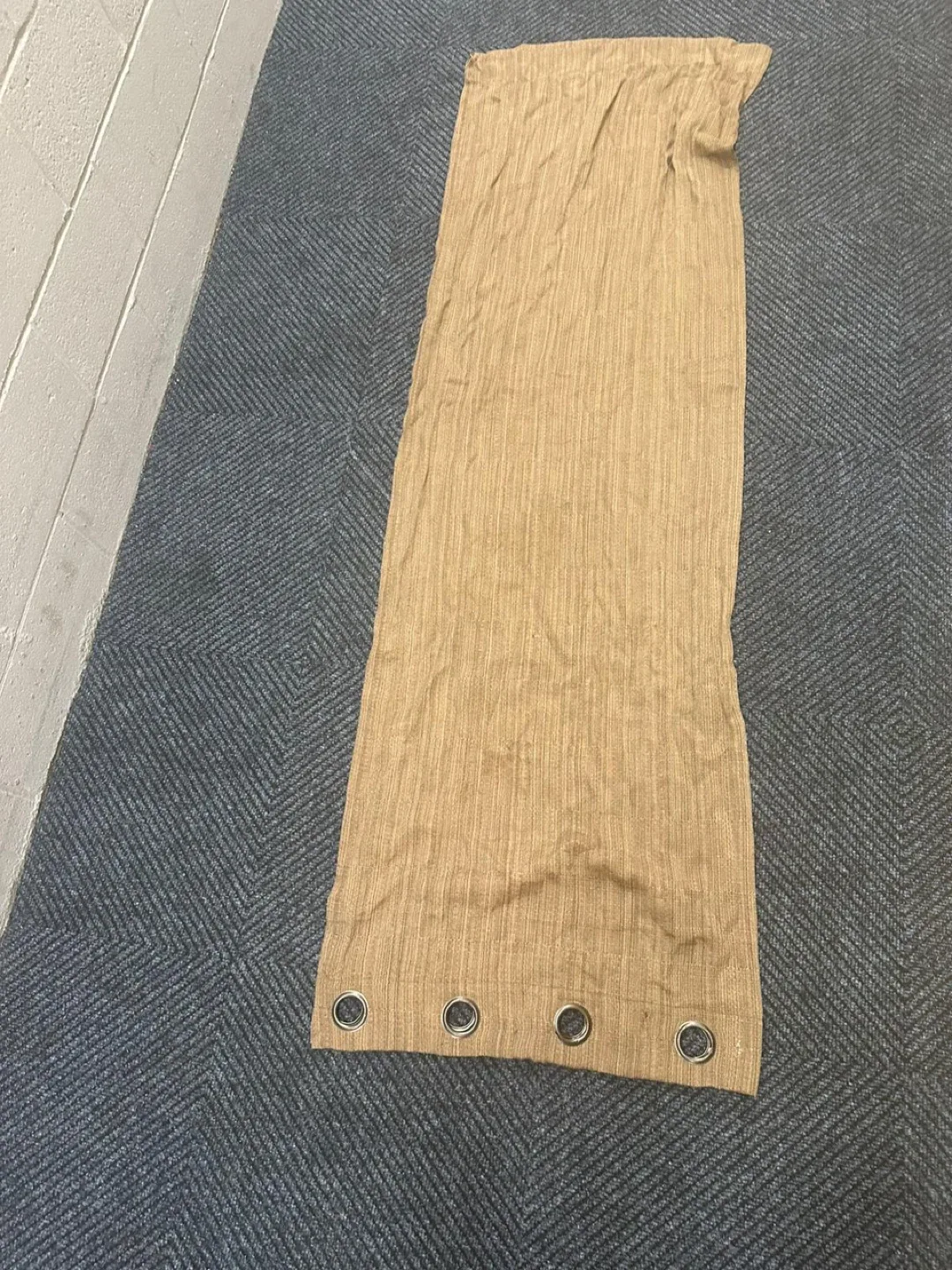 Tan Curtain Panel with Grommets thumbnail