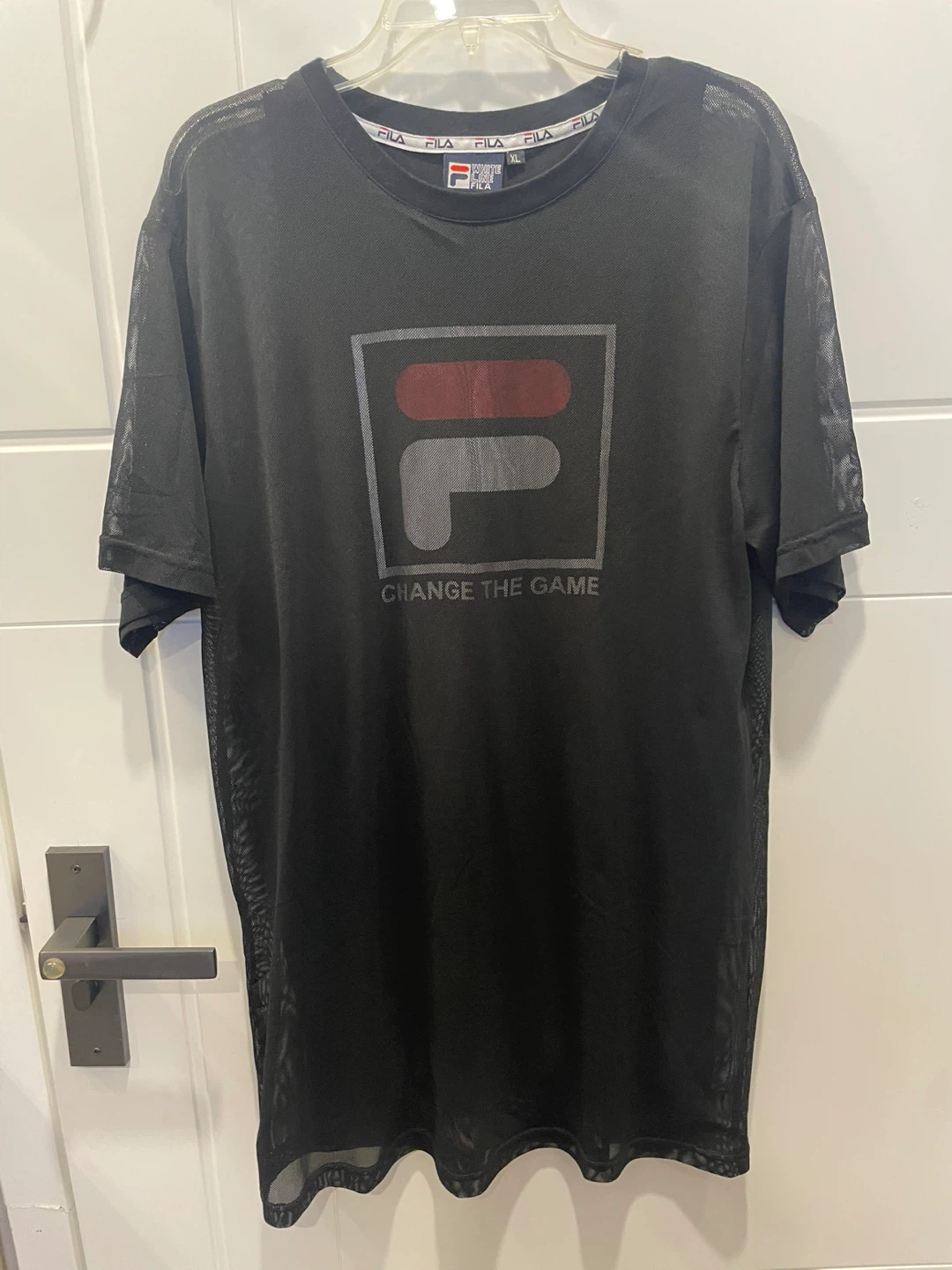Fila Black Mesh long T-Shirt/skirt