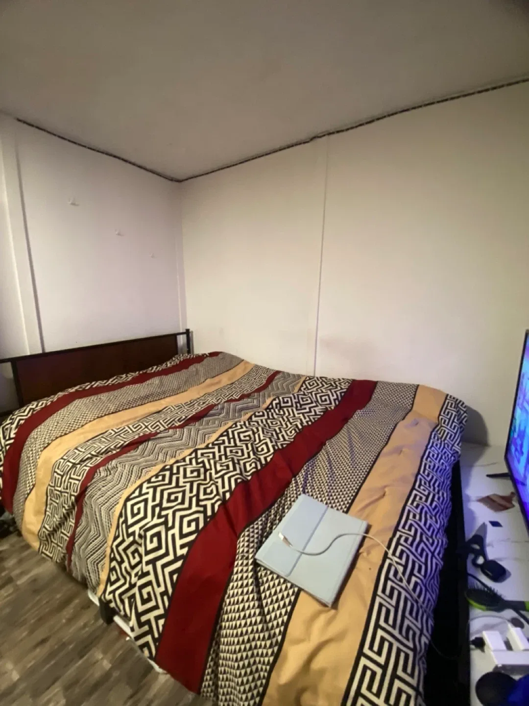 Full size bed frame and Mattrass thumbnail