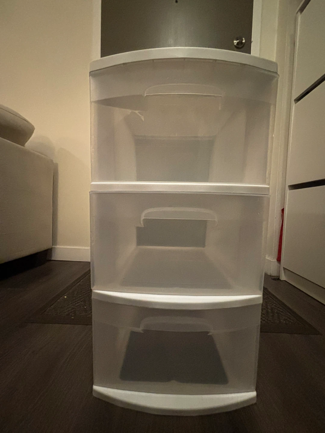 White 3-Drawer Storage Unit - photo 3