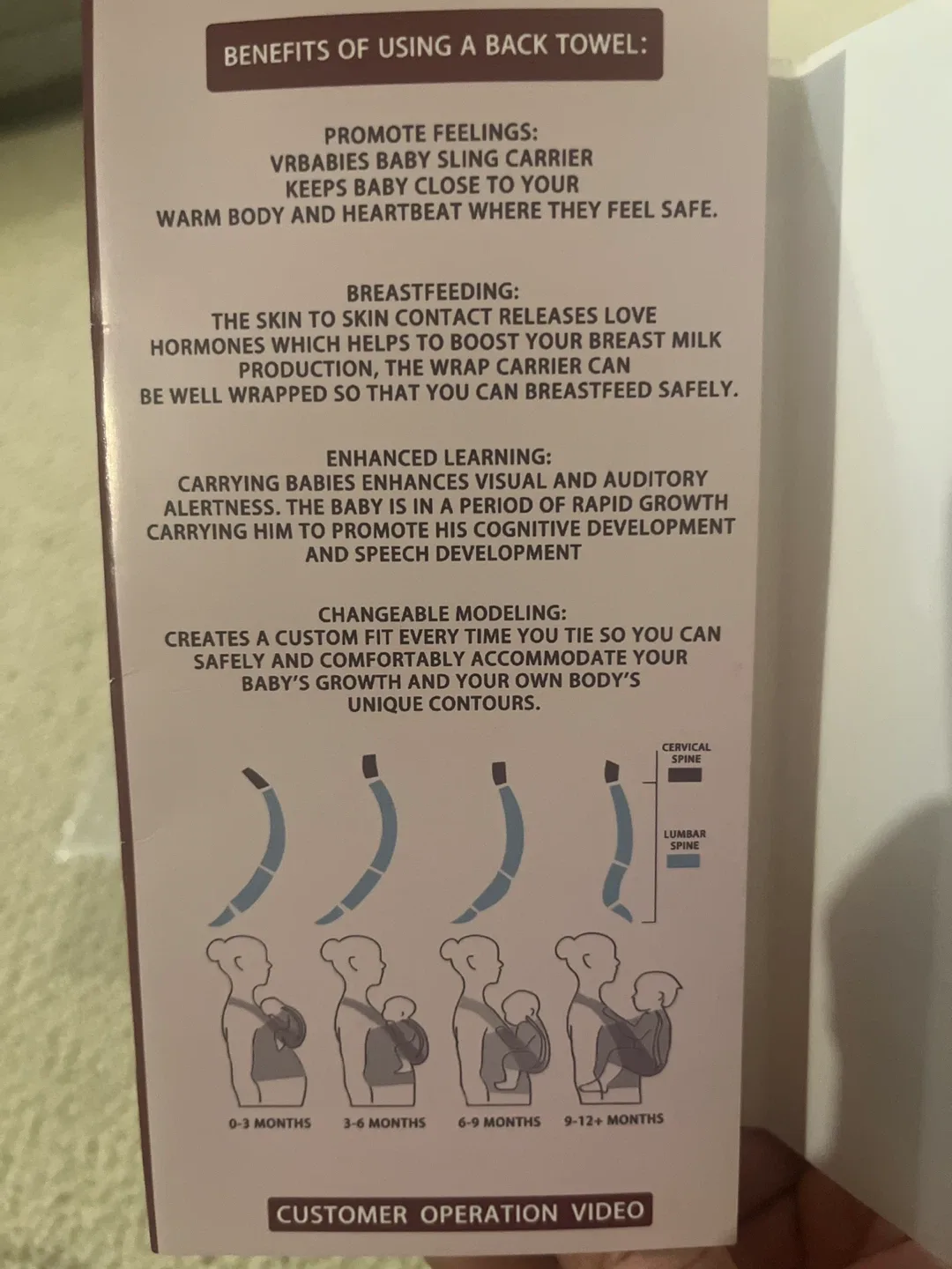 Cuby Upgraded Wrap Sling Carrier image indicator(3)