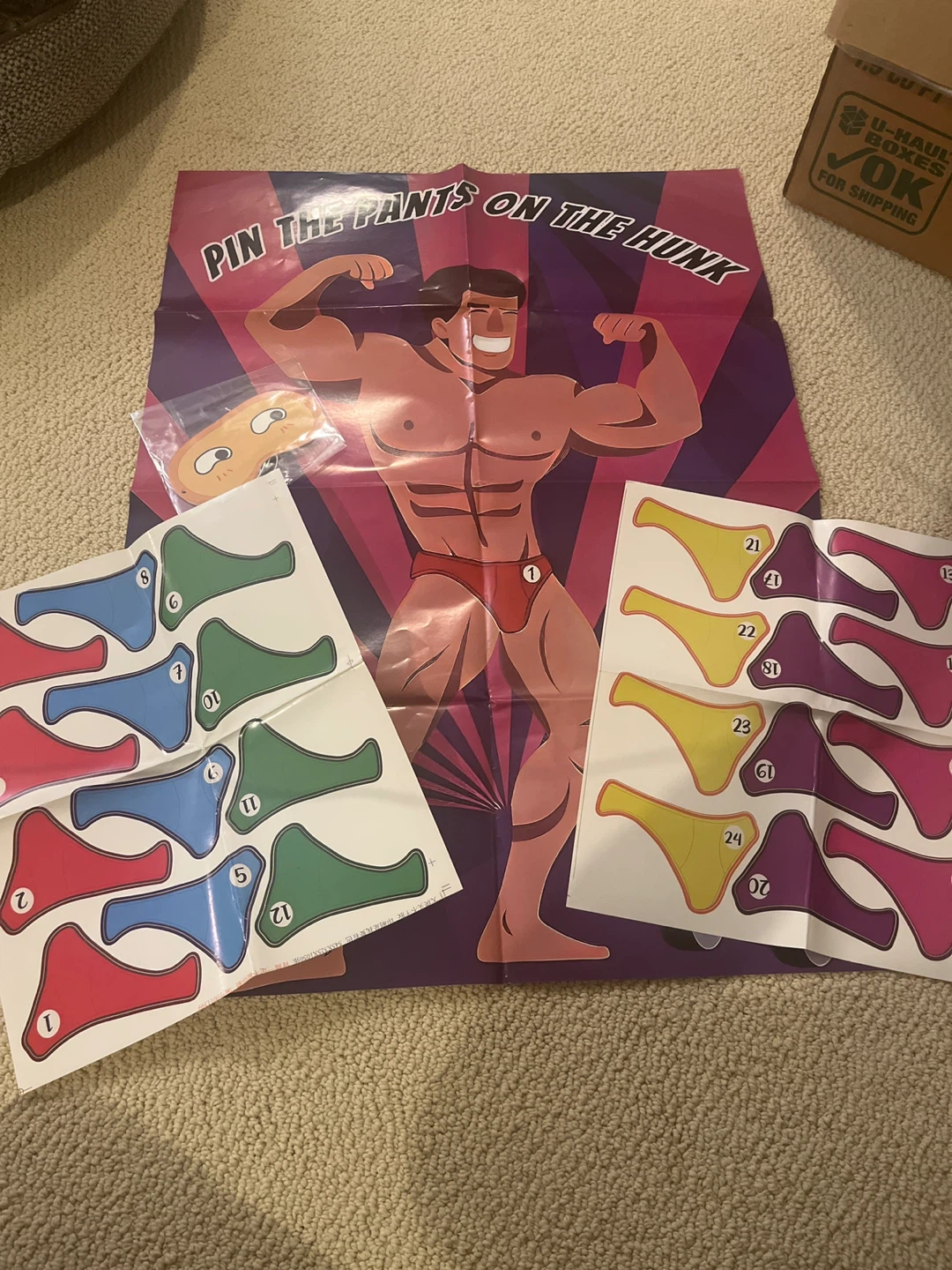 Pin the Pants on the Hunk Game
