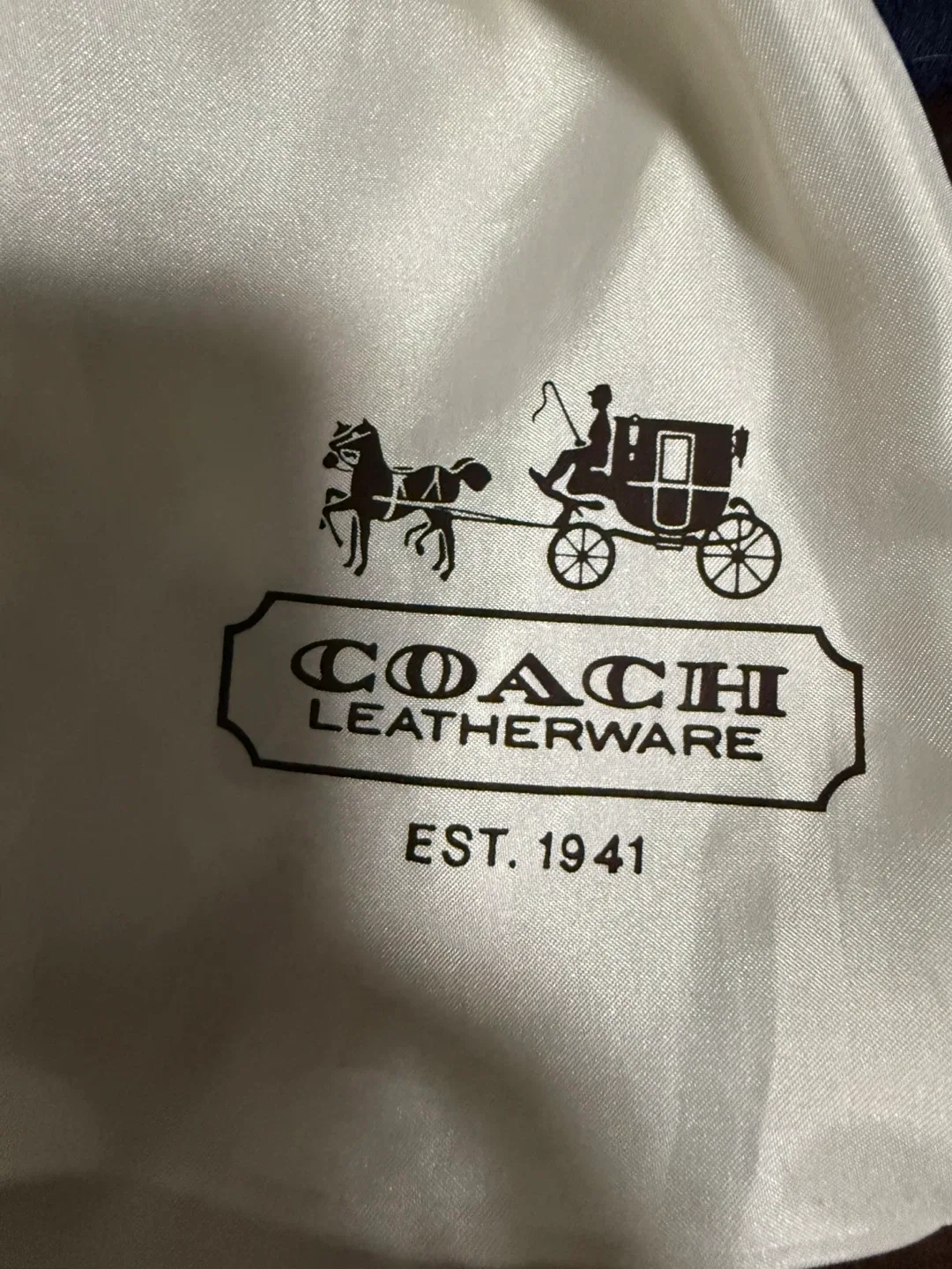 Coach Madison Dotted Beige Handbag Purse image indicator(6)