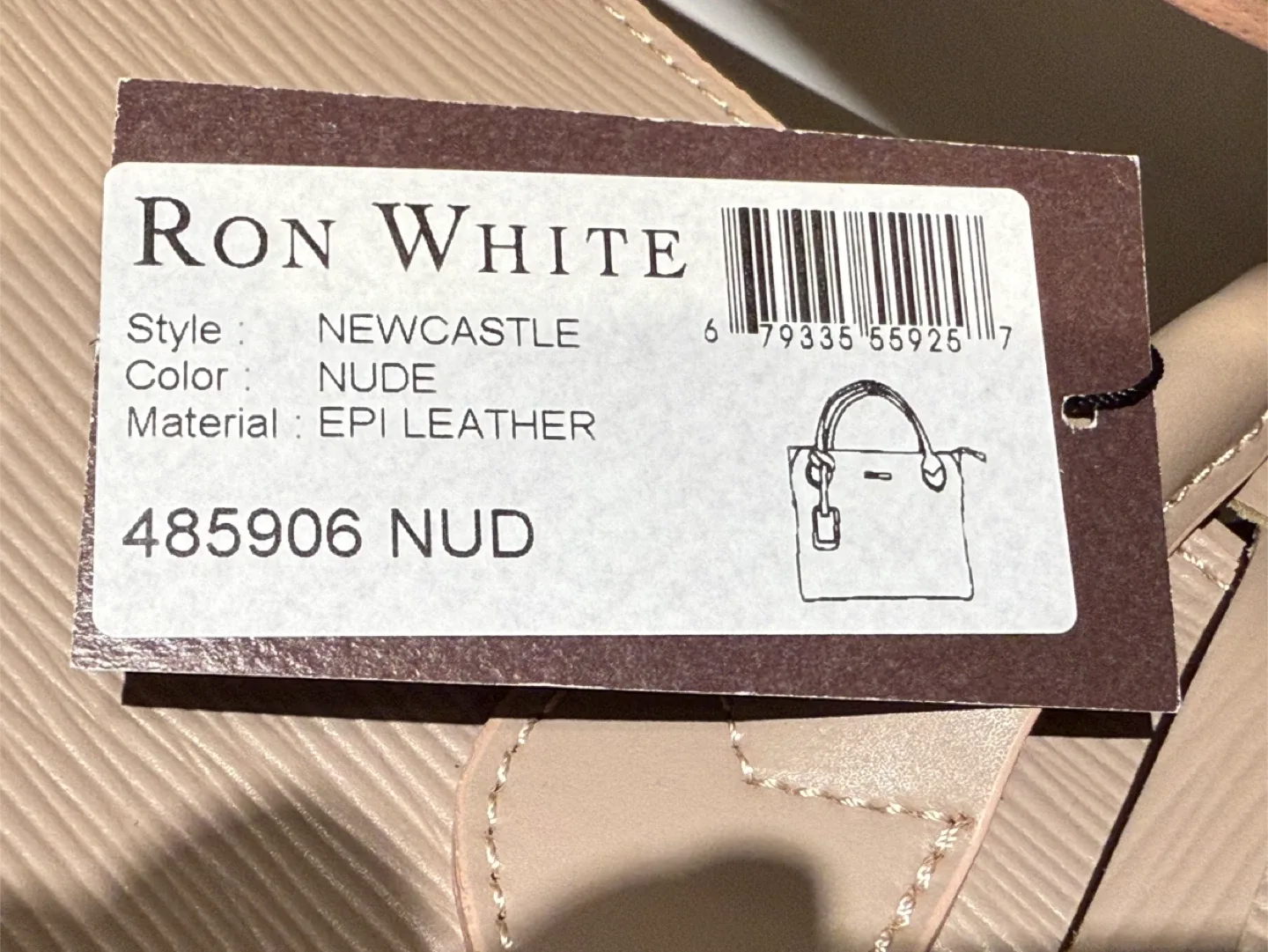 Ron White Newcastle Nude Leather Purse Handbag - new with tags image indicator(5)
