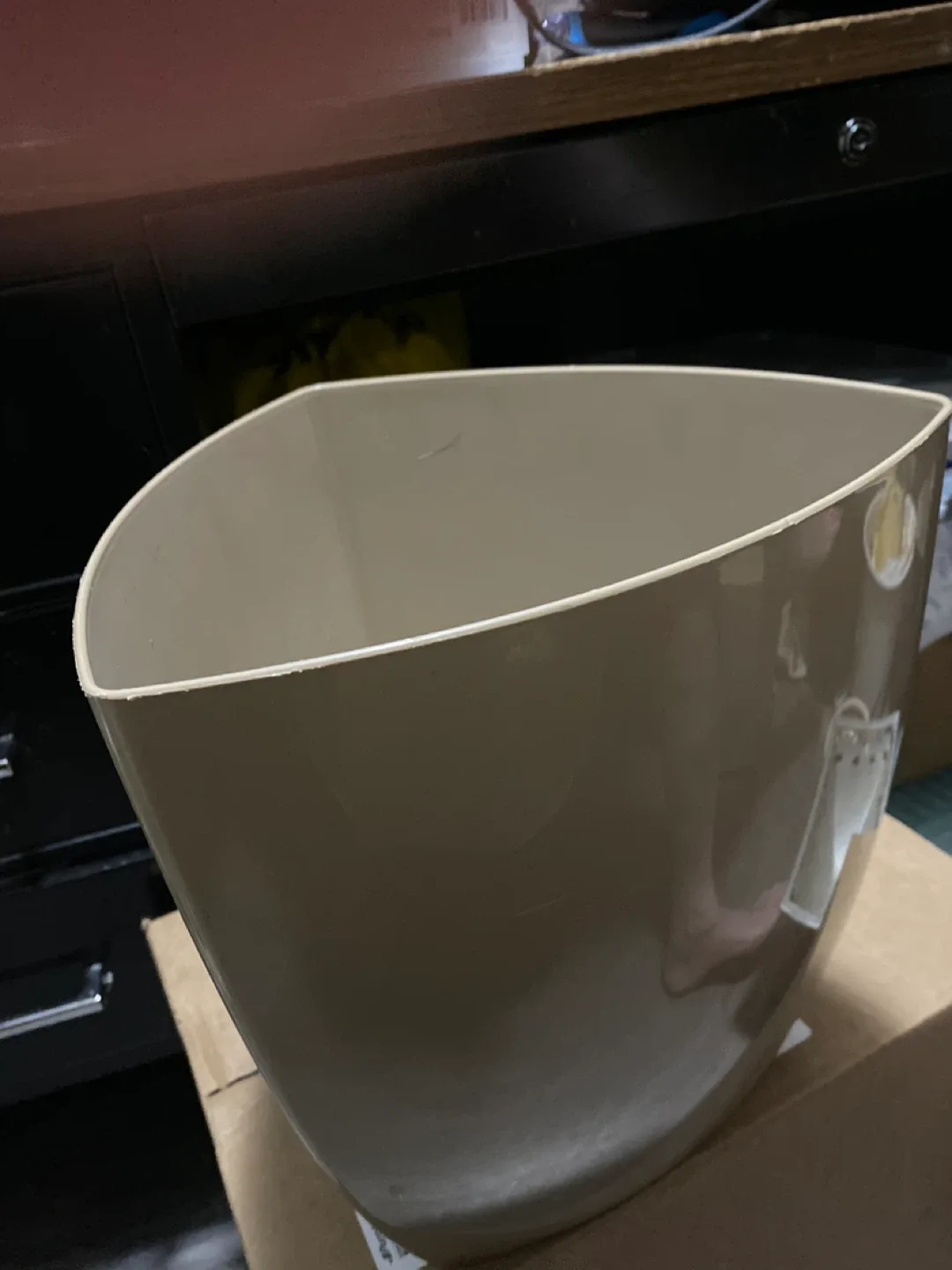 Beige or chocolate Triangular Waste Bin thumbnail