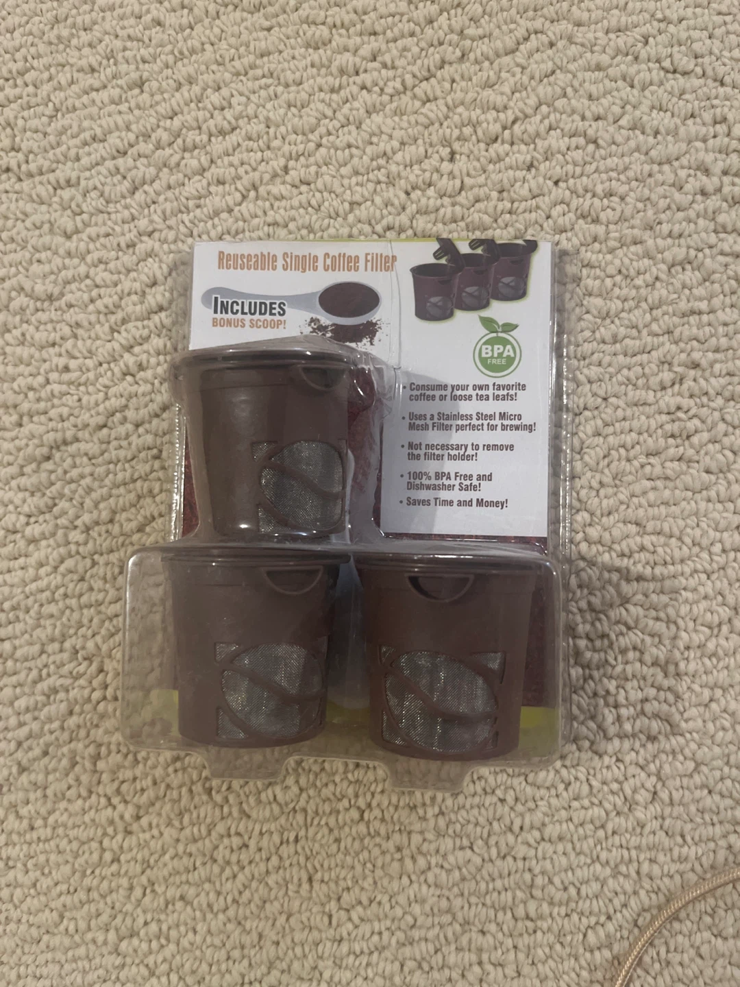 Reusable Single Coffee Filter with Bonus Scoop