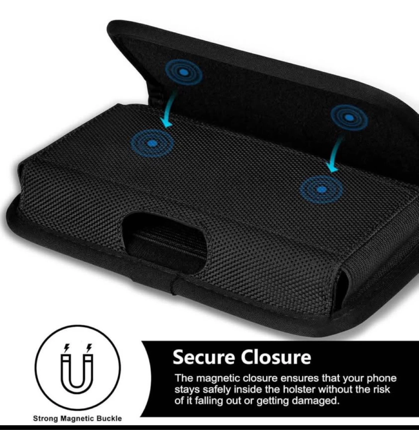 Black Cell Phone Holster Case with Belt Clip - photo 3