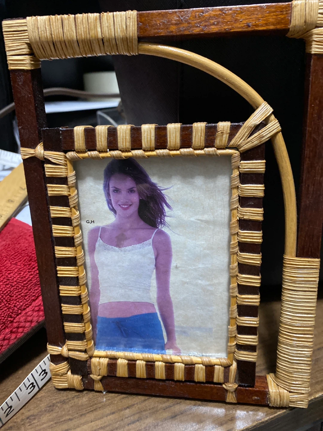 Wicker & Wood Picture Frame
