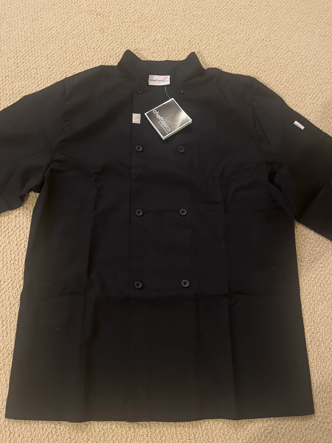 Chefwear Chefbasics Black Chef Coat - New with Tags!