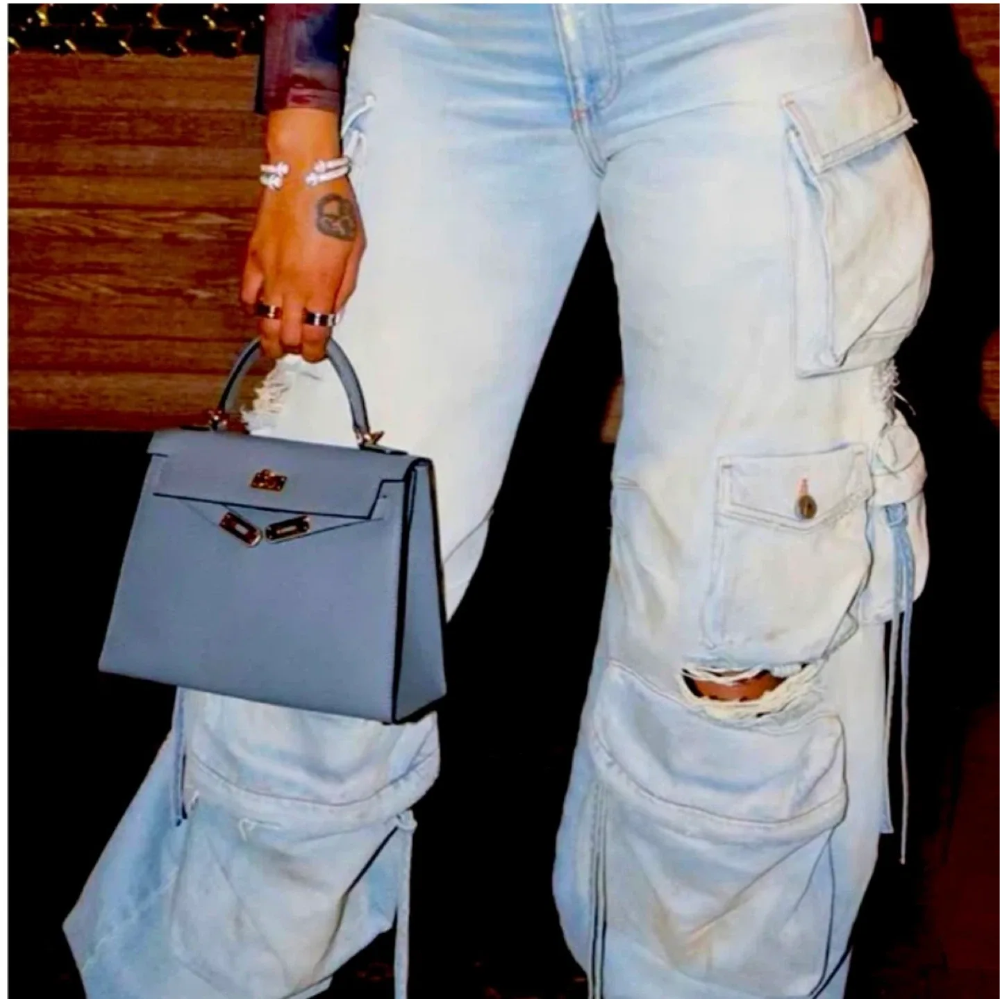 Distressed Cargo Pants thumbnail