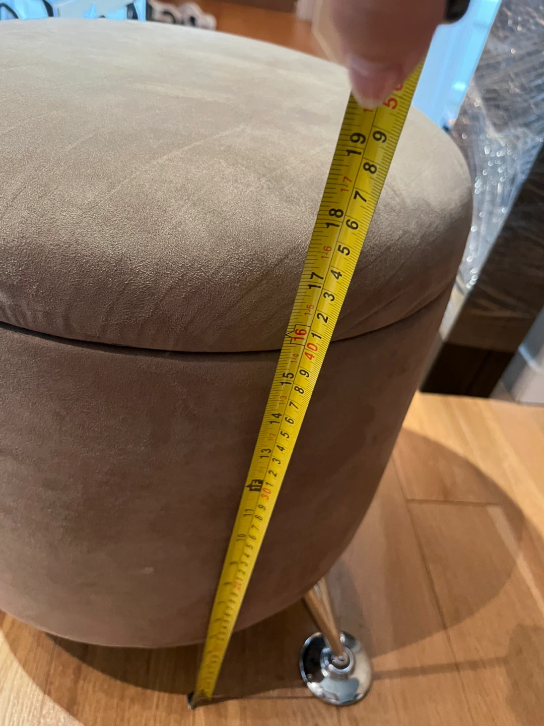 Round Storage Foot Stool - photo 3