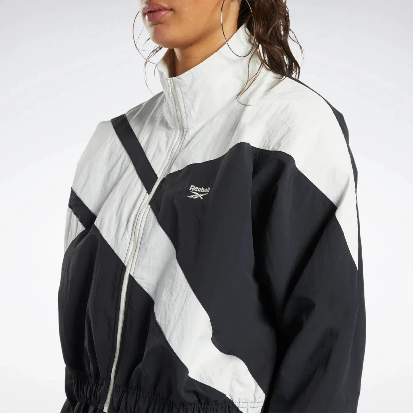 Reebok Women's Classic Vector Track Jacket Black/White image indicator(2)