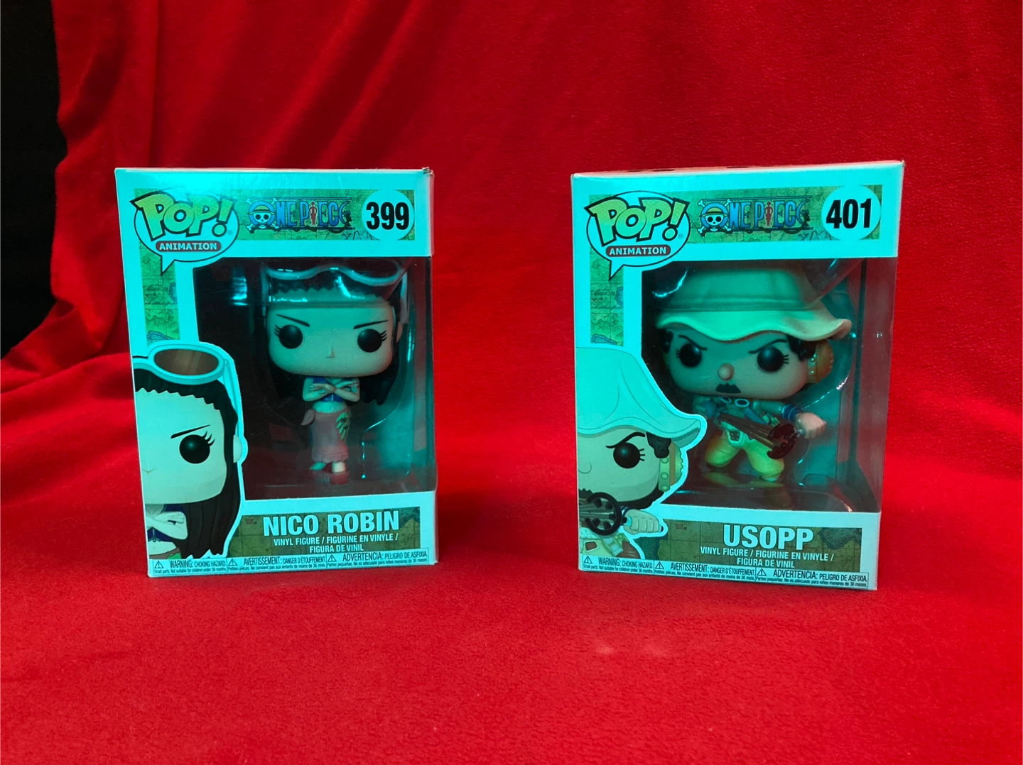 Funko pop One Piece Usopp and Nico Robin