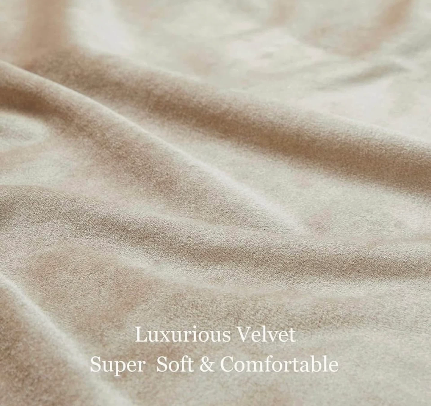 Beige/Champagne Velvet & Sheer Curtains - photo 4