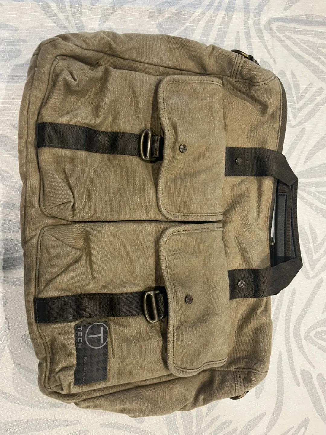 Tumi Tech Essential Gear Canvas Messenger Bag thumbnail
