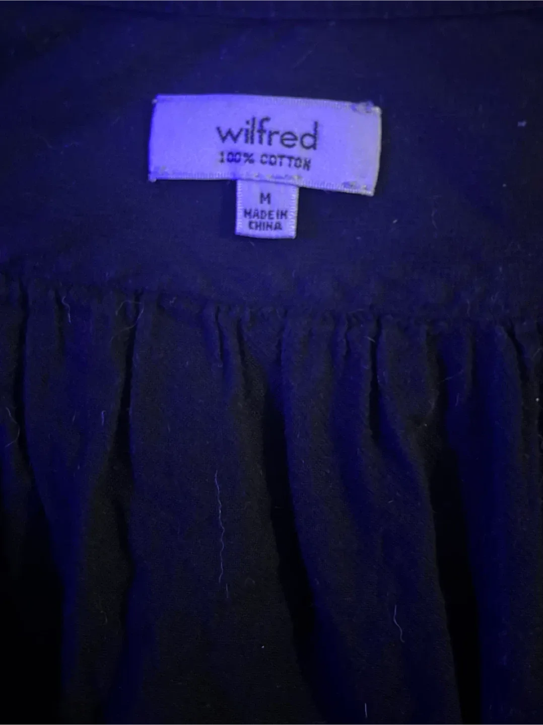 Wilfred Black Cotton Tunic - Size M image indicator(2)