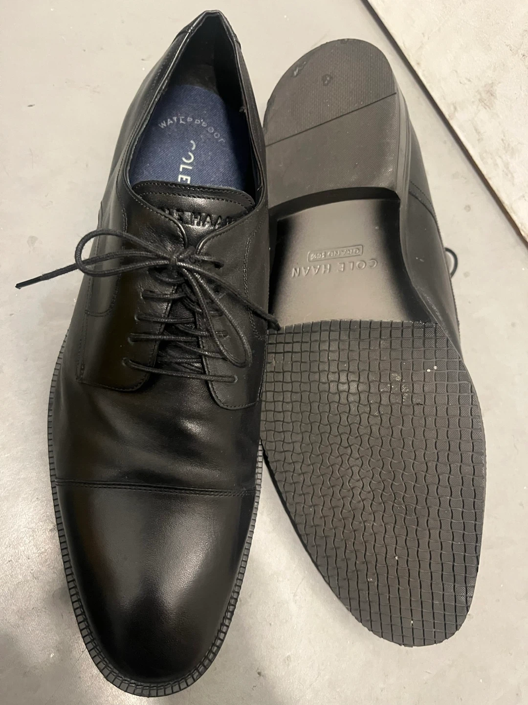 Cole Haan Waterproof Black Oxford Dress Shoes - Size 11M - photo 3