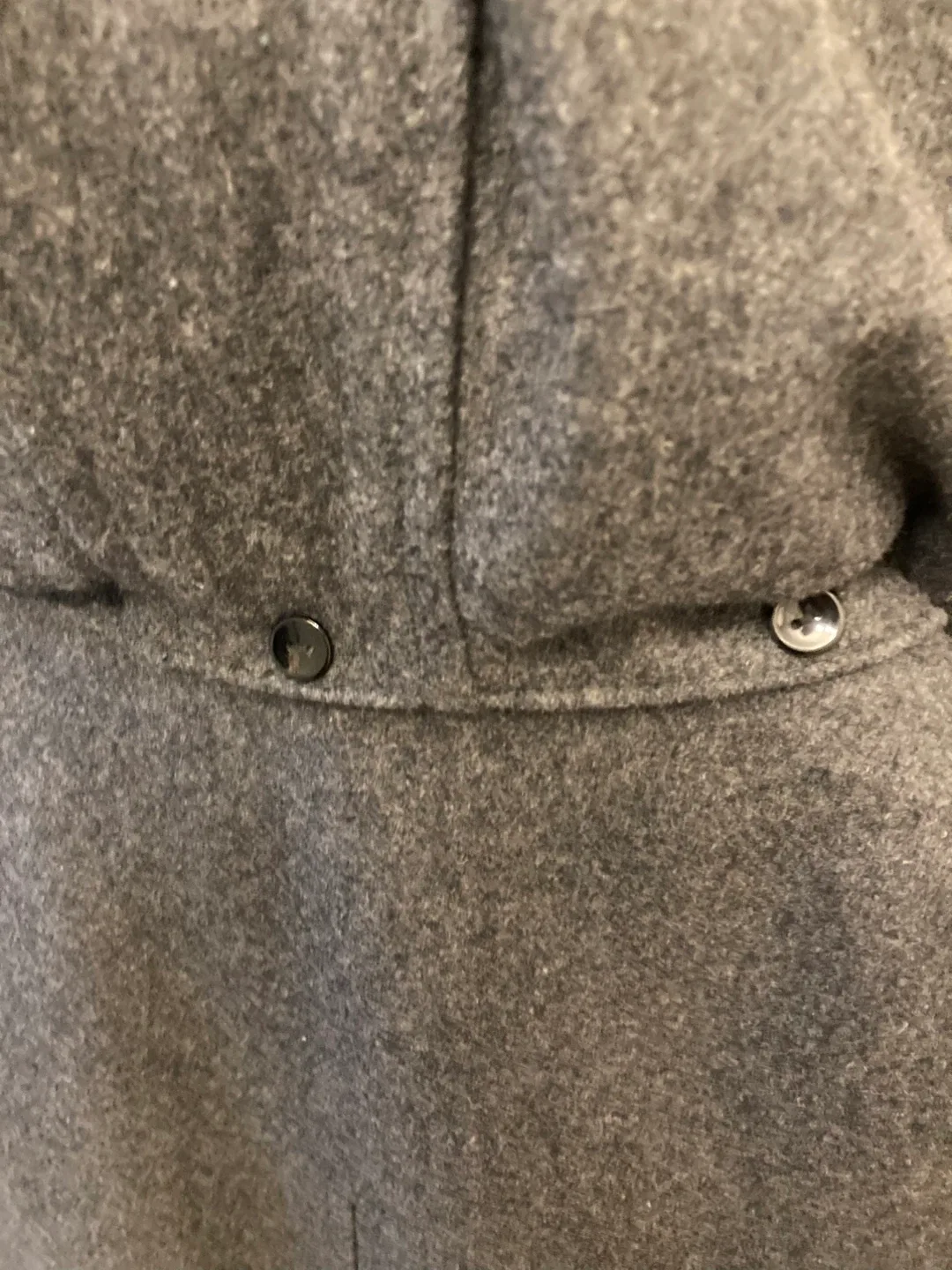 New York & Co Grey Wool Pea Coat Size M image indicator(7)