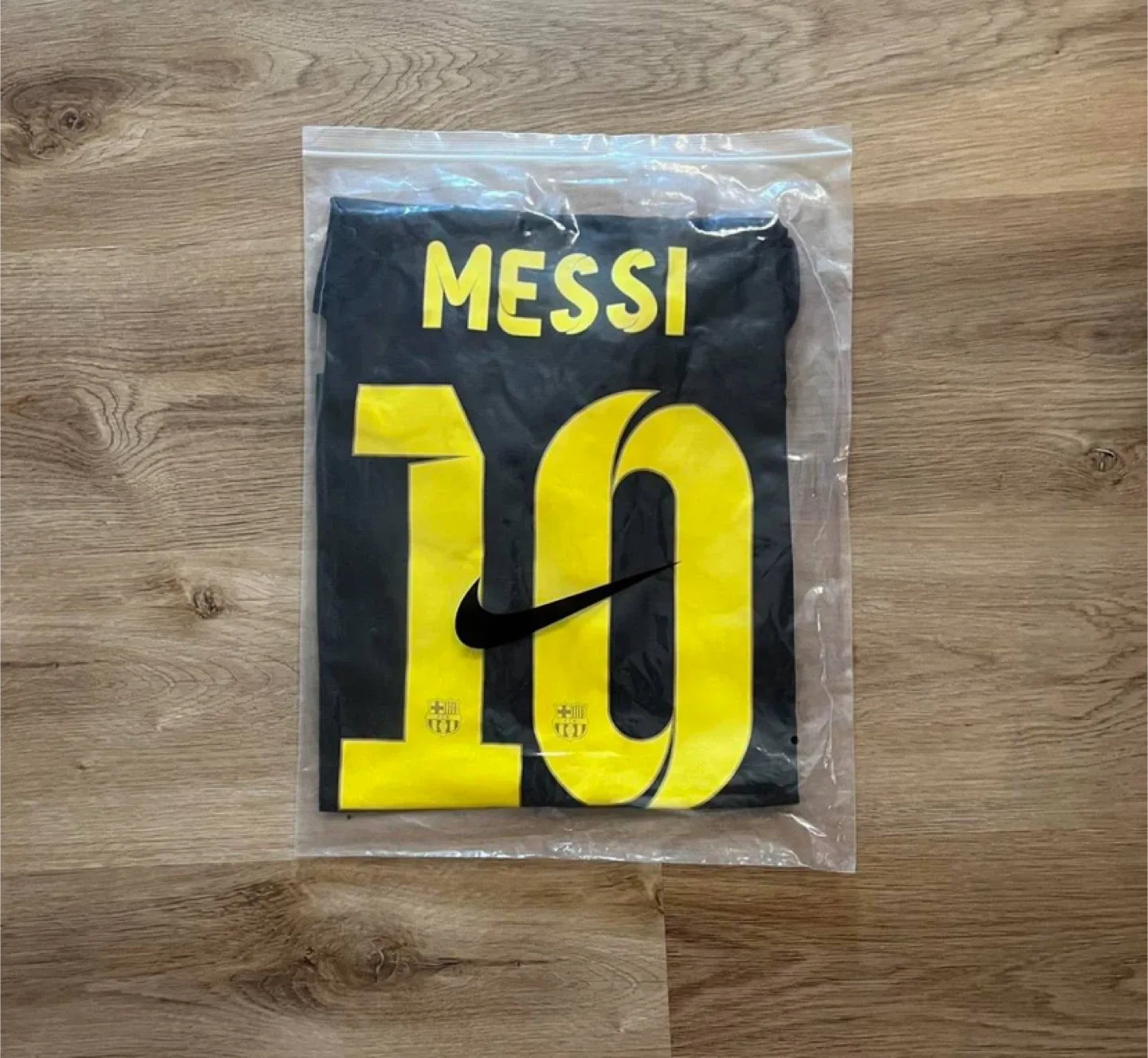 Barca Messi #10 2013/2014 UCL Away Black Nike image indicator(4)