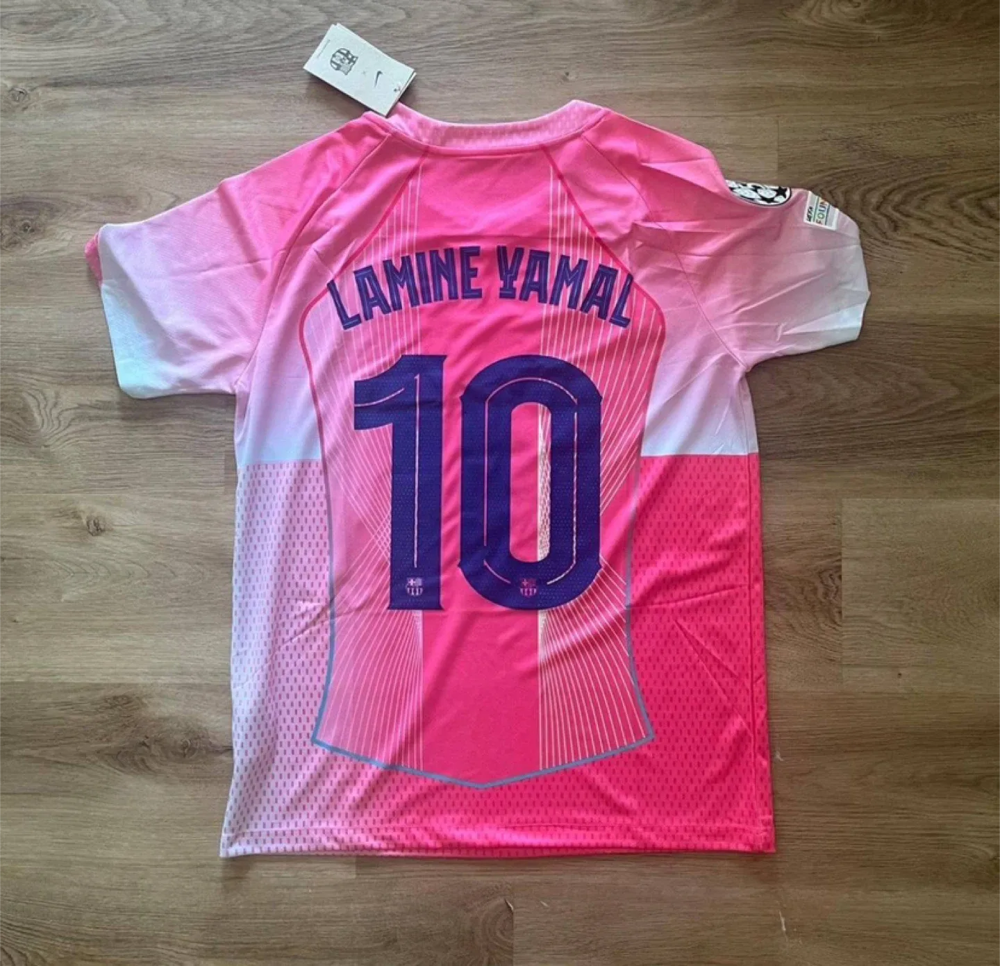 Barcelona Lamine Yamal #10 2025/2026 Pink Jersey UCL image indicator(2)