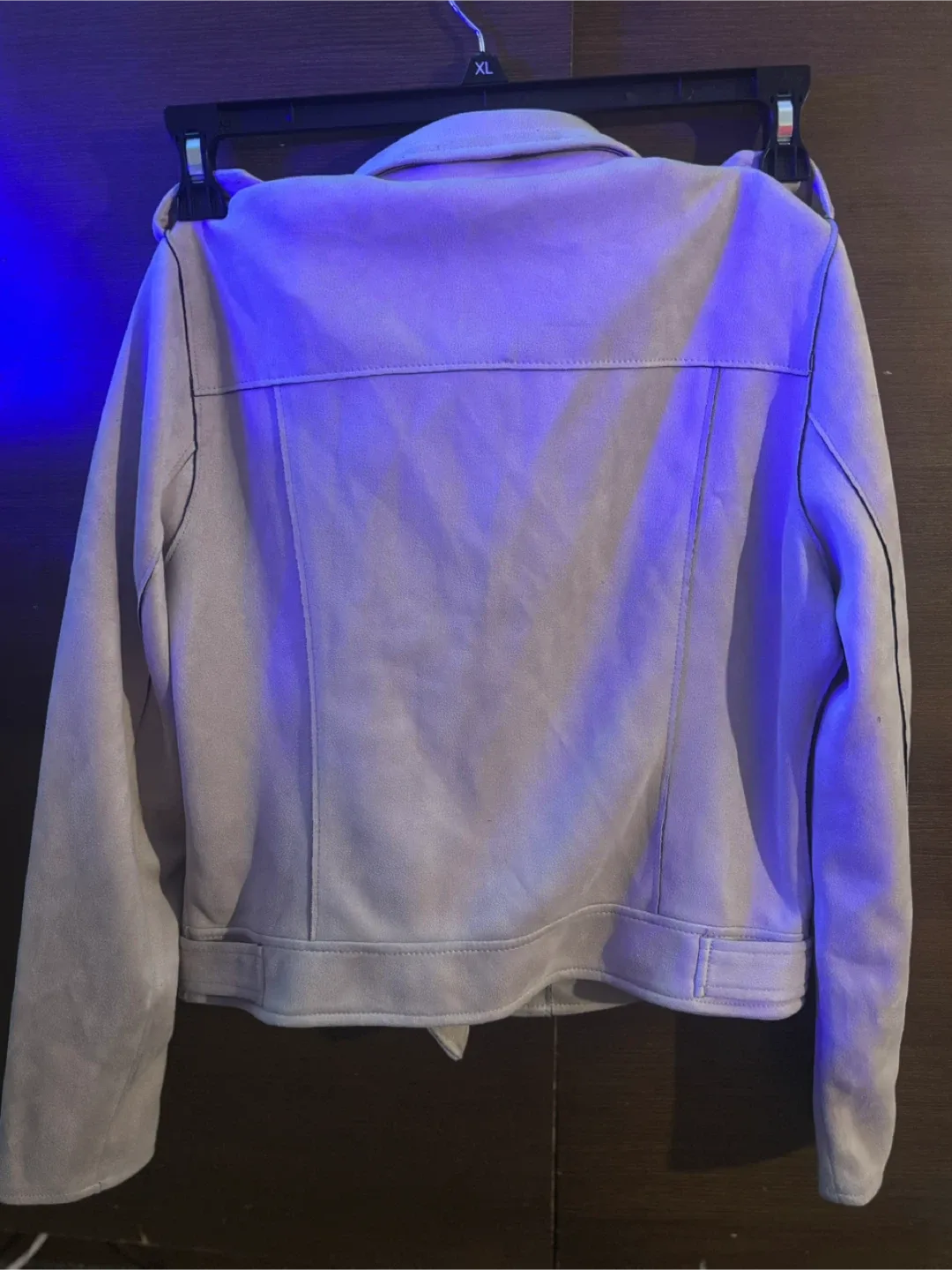 Primark Biker Jacket - Size XL - Light Grey image indicator(2)